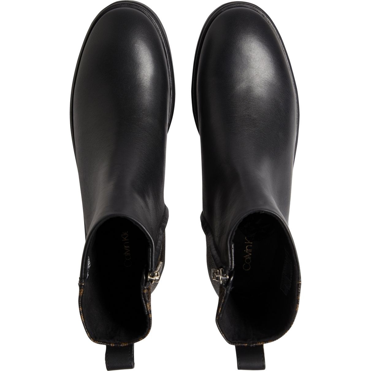 CALVIN KLEIN Aulinukai moterims, Juoda, CLEAT ANKLE BOOT-MONO MIX 4