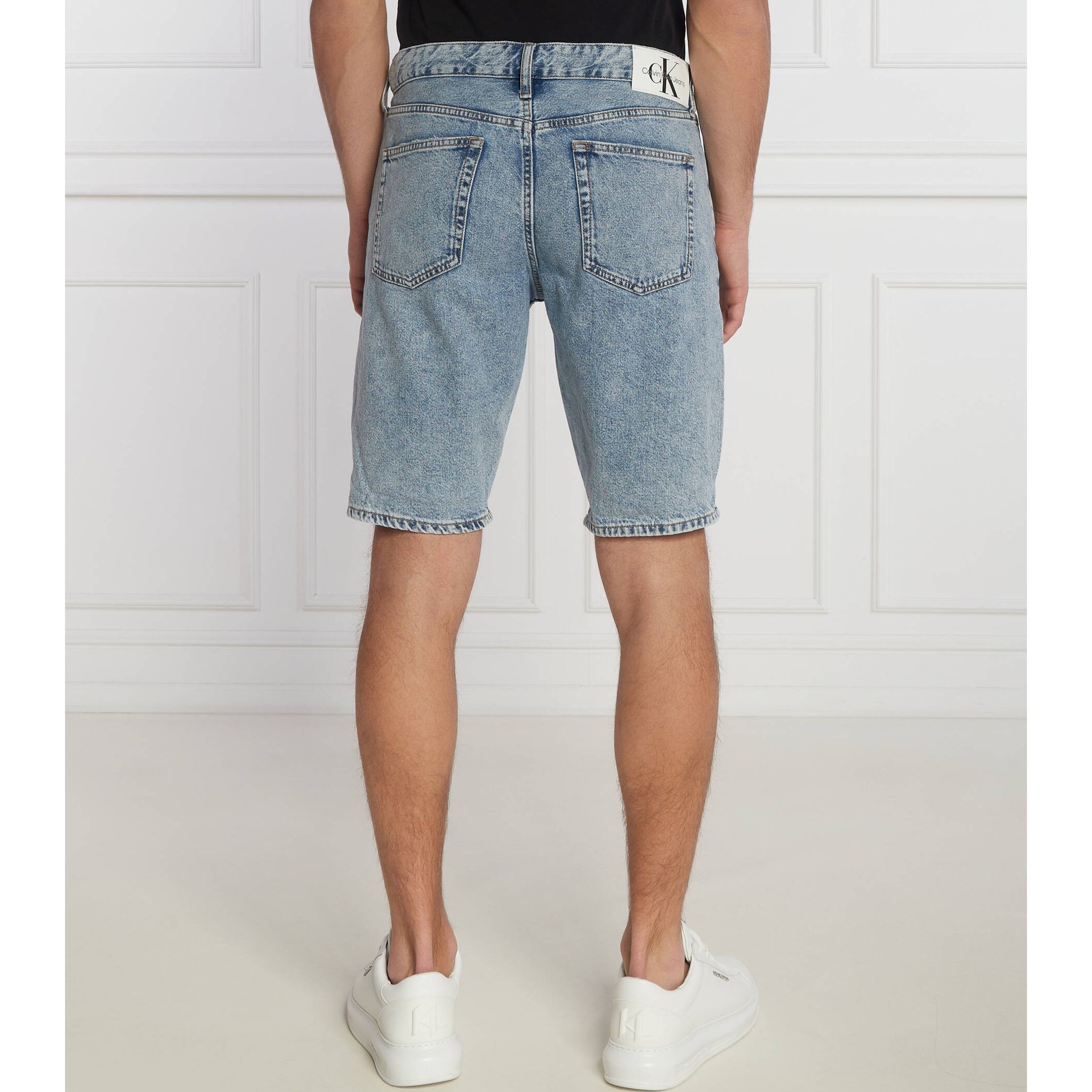 CALVIN KLEIN JEANS Šortai vyrams, Mėlyna, 5 pocket shorts 3