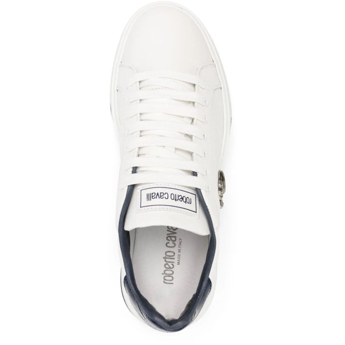 ROBERTO CAVALLI Laisvalaikio bateliai vyrams, Balta, Sneakers 4