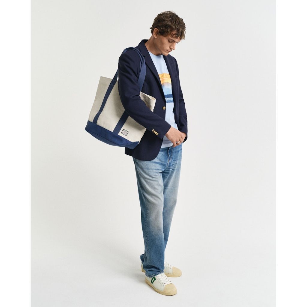 GANT Marškinėliai trump. rankovėmis vyrams, Mėlyna, Placed graphic t-shirt 5