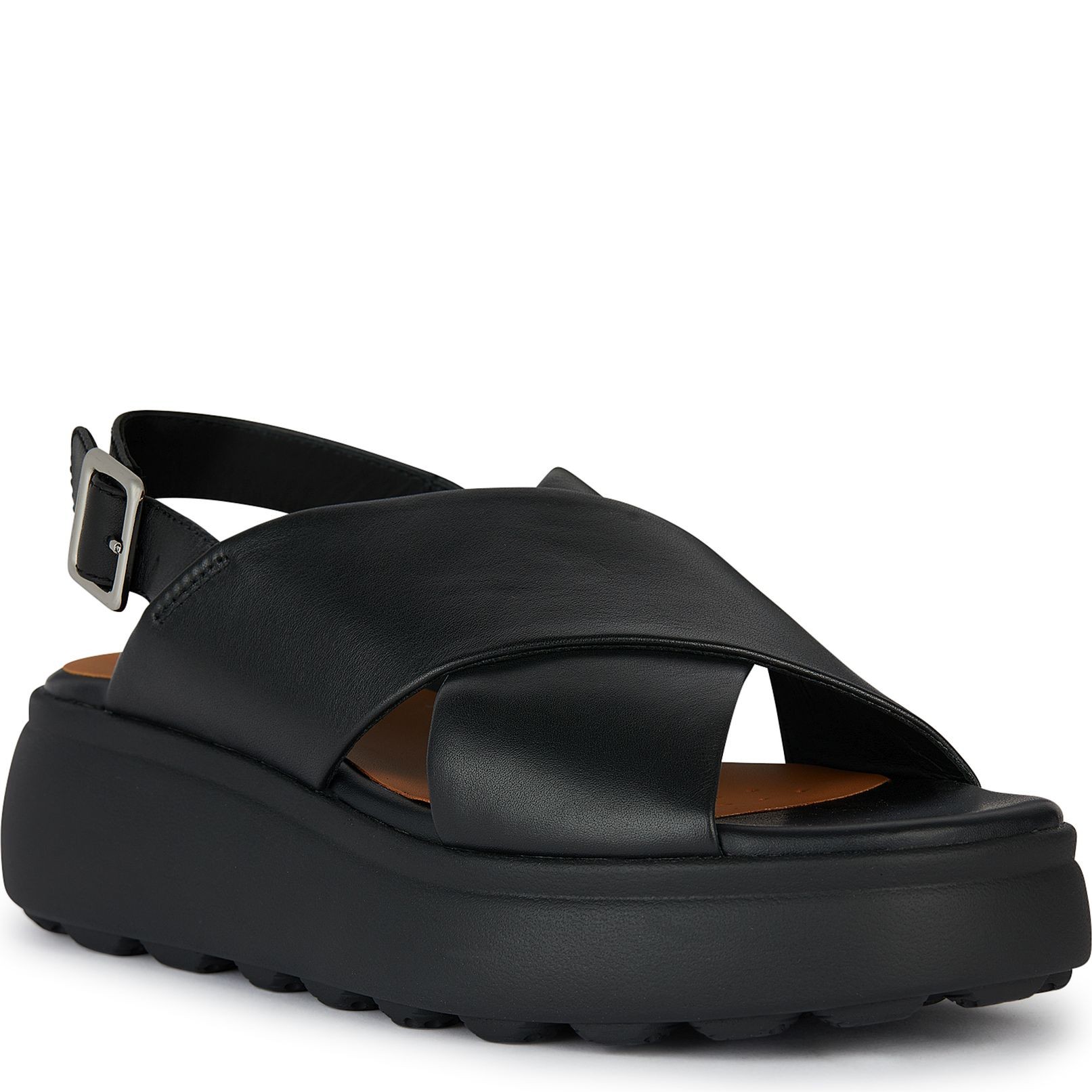 GEOX Basutės moterims, Juoda, Spherica ec4 sandals 1