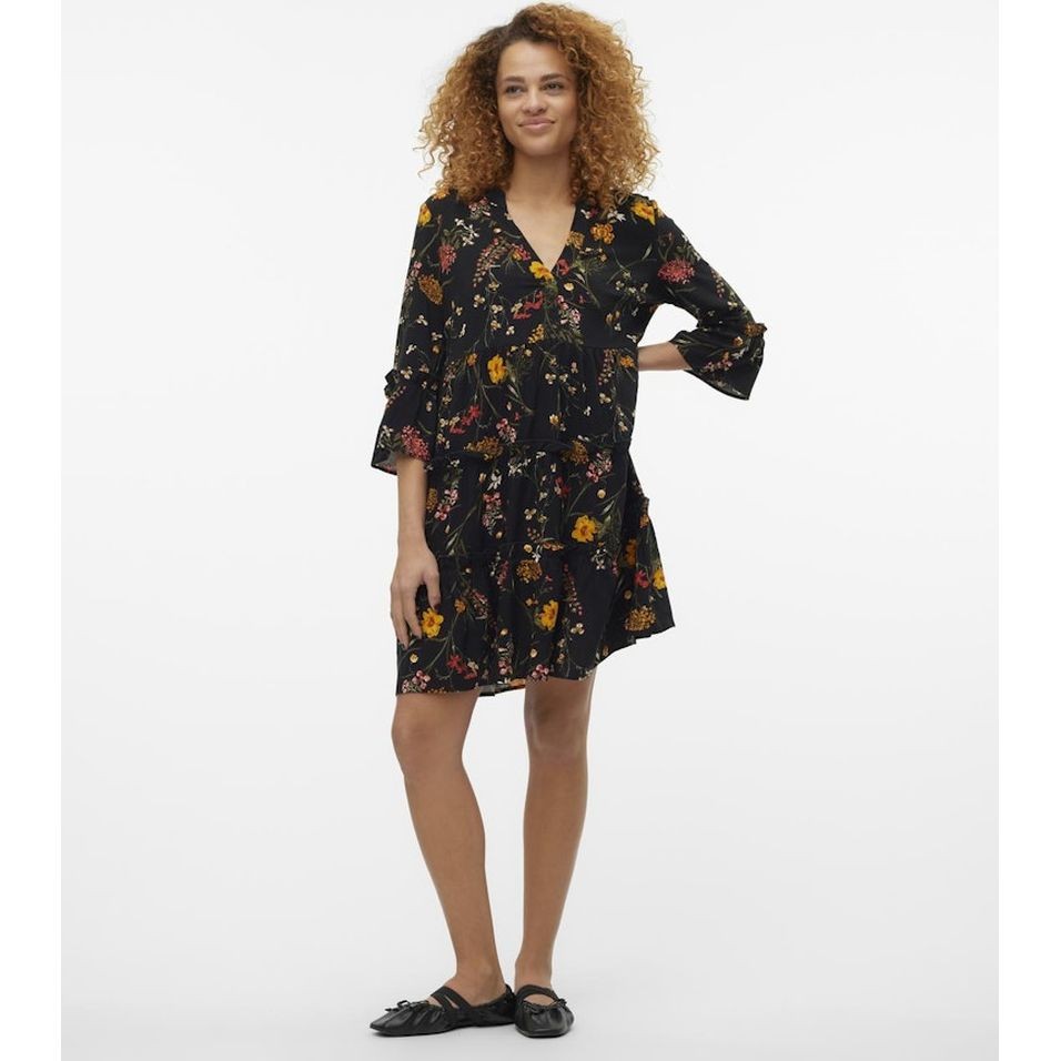 VERO MODA Mini suknelė moterims, Juoda, Vmeasy mini dress 4