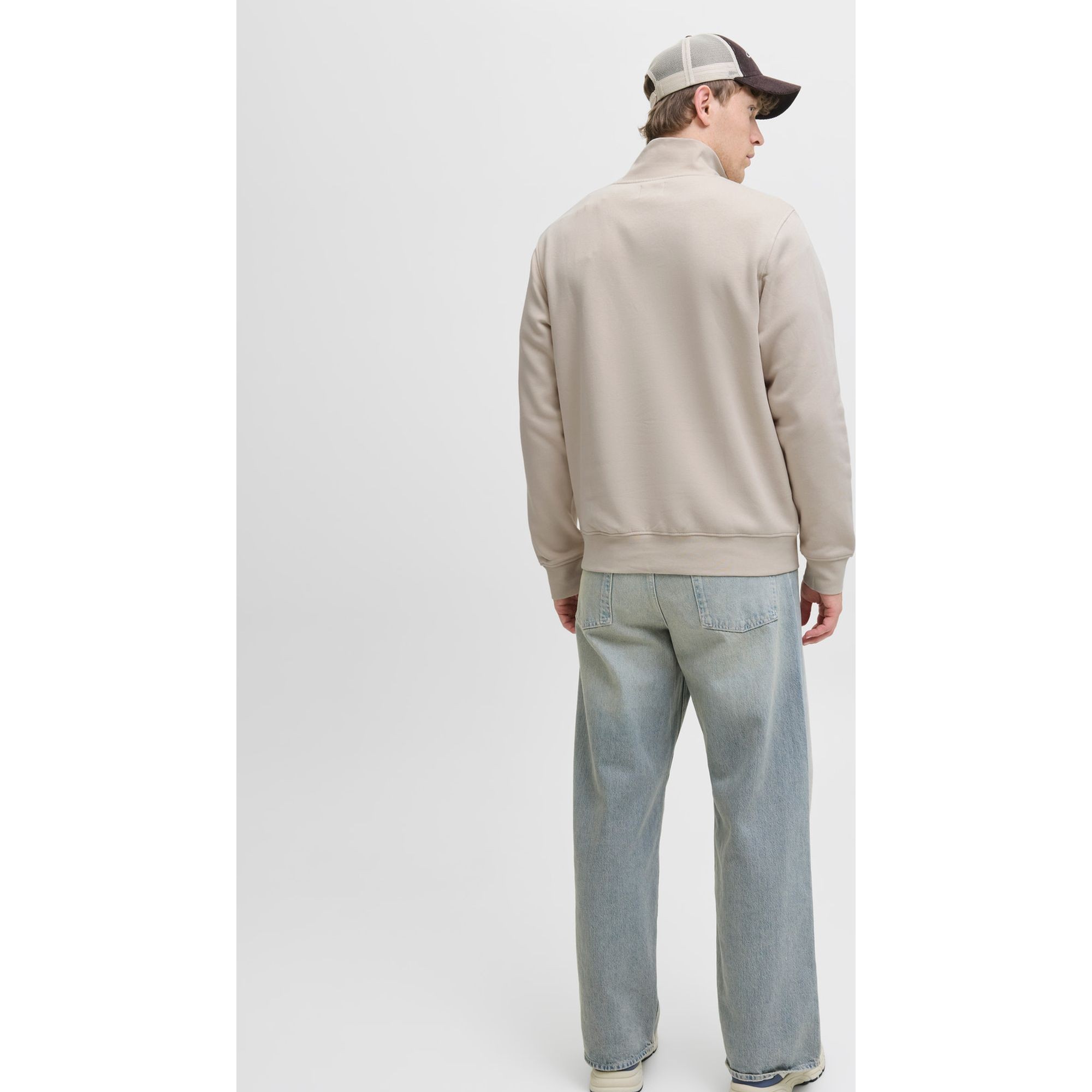 JACK & JONES Megztinis vyrams, Smėlio, Soho sweat zip 2