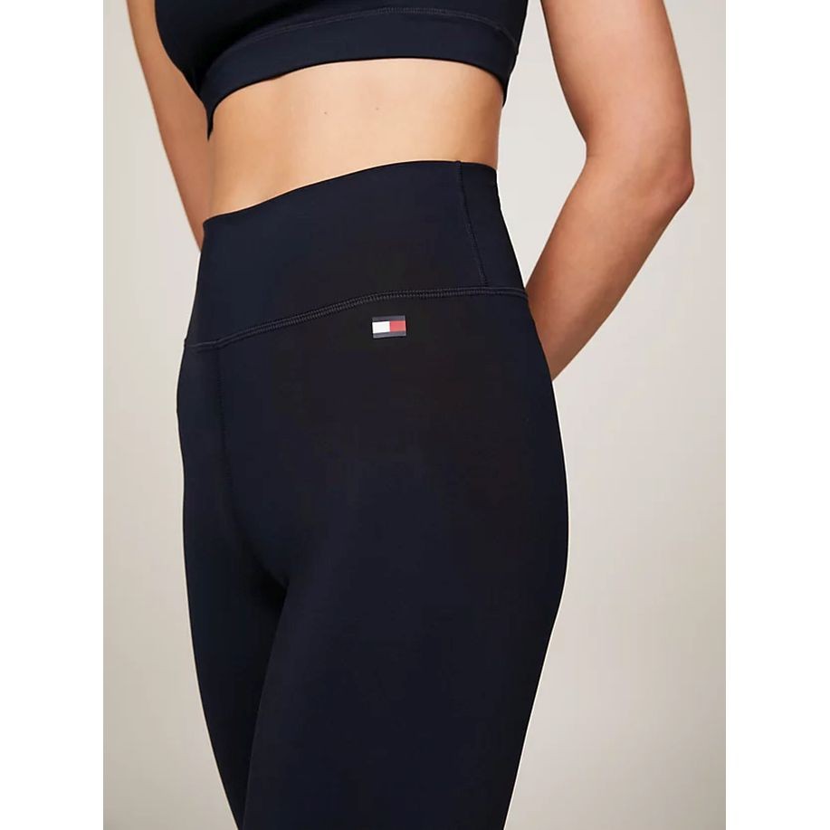 TOMMY HILFIGER Tamprės moterims, Mėlyna, Ess flag rw legging 7/8 4