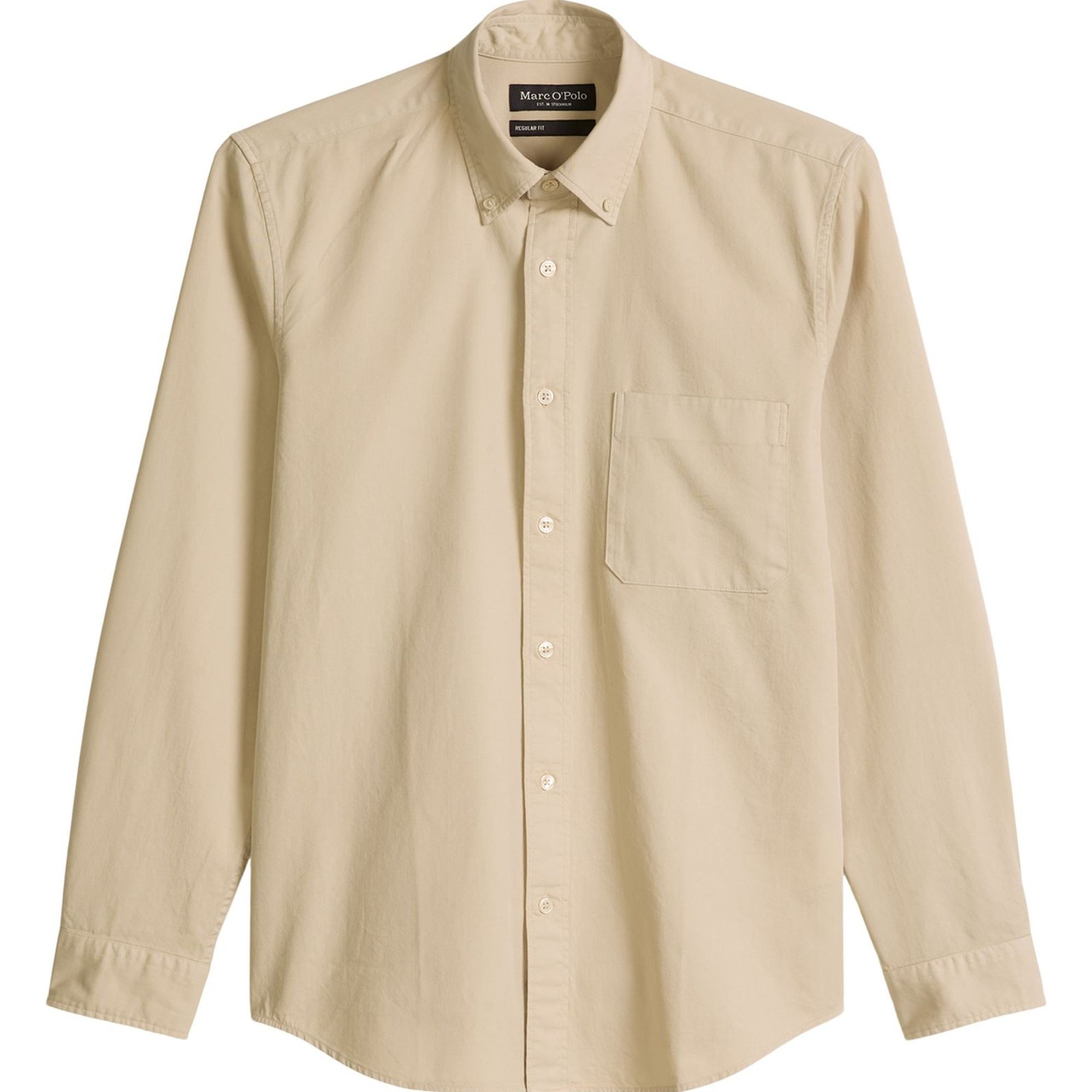 MARC O'POLO Marškiniai ilgomis rankovėmis vyrams, Smėlio, 5000012786 Shirts lon