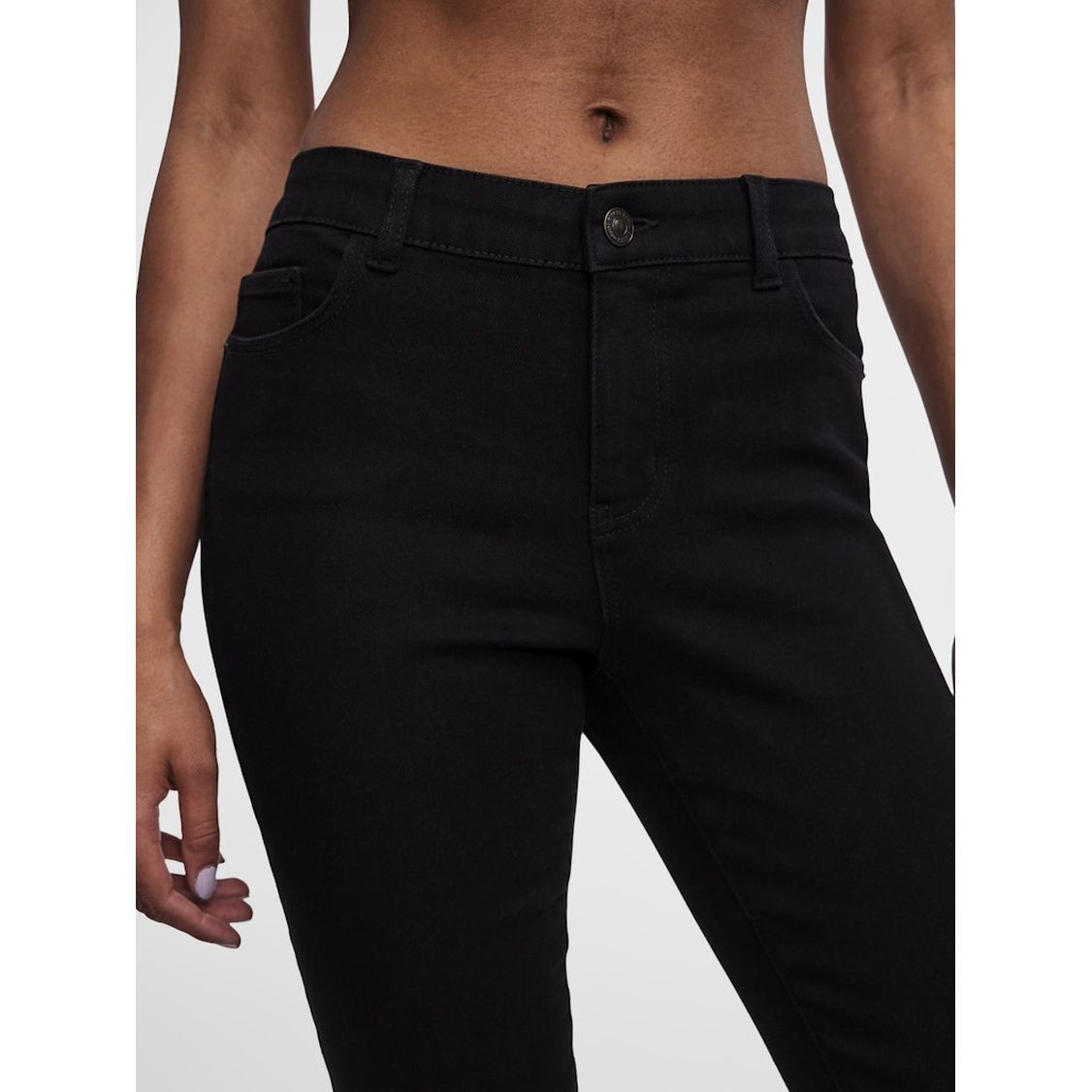 PIECES Slim džinsai moterims, Juoda, Dana skinny jeans 6