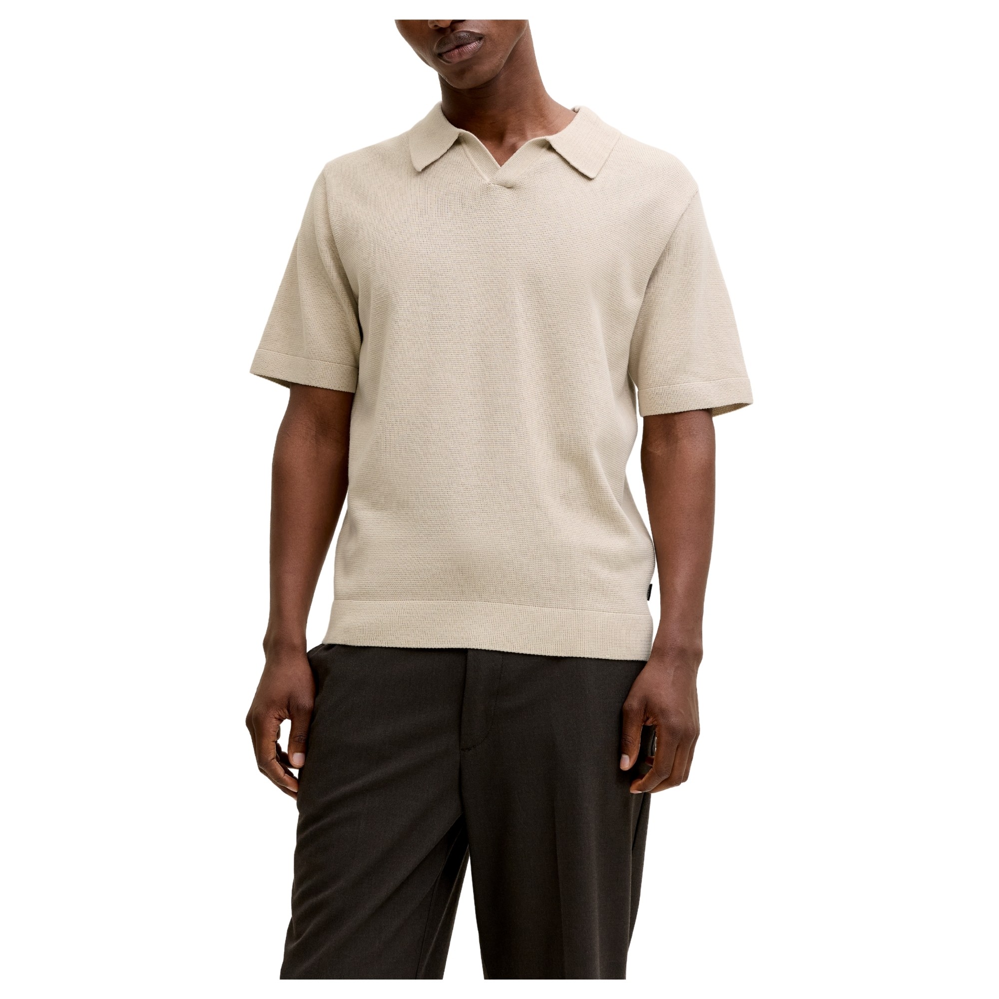 JACK & JONES Megzta palaidinė vyrams, Smėlio, Milano spring polo 1