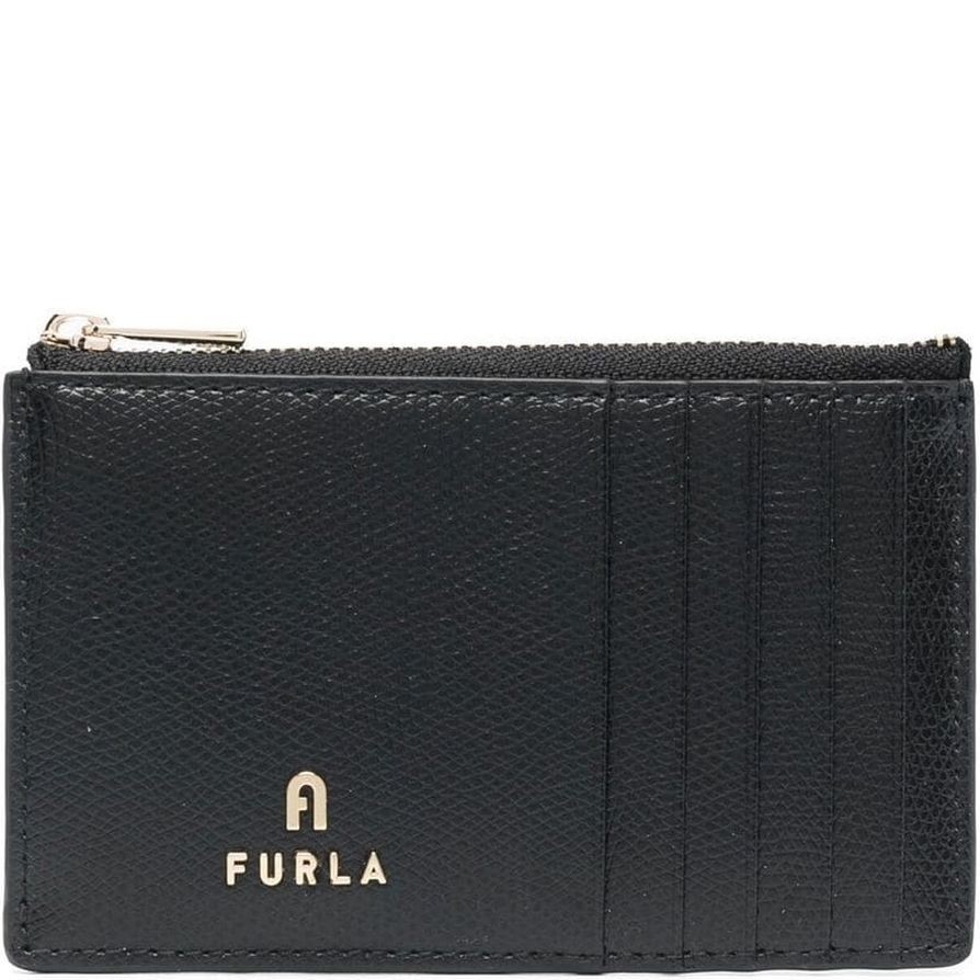 FURLA Piniginė moterims, Juoda, Furla camelia m  card case 1