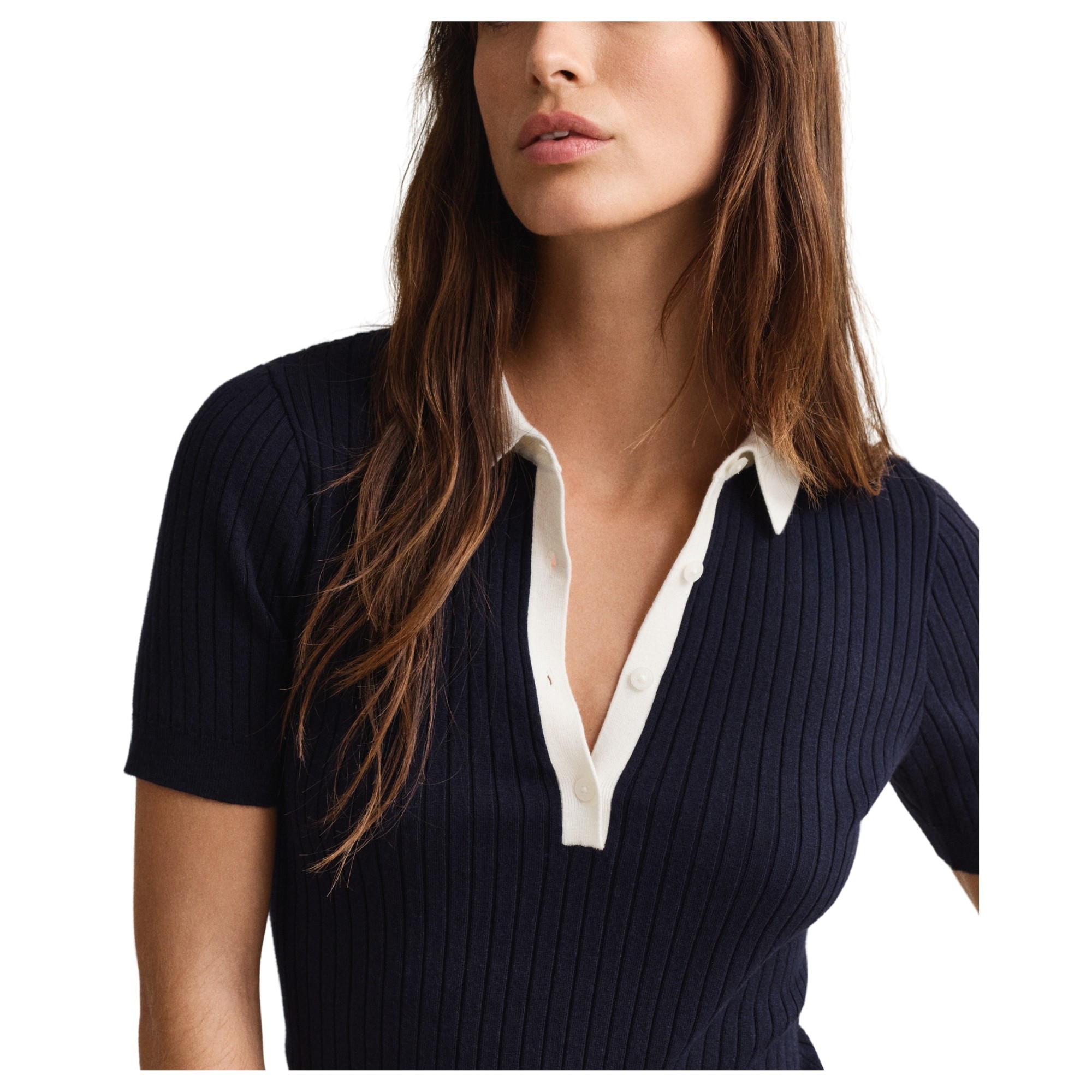 GANT Polo marškiniai trumpos rank. moterims, Mėlyna, 4805473-433 Polo short 2