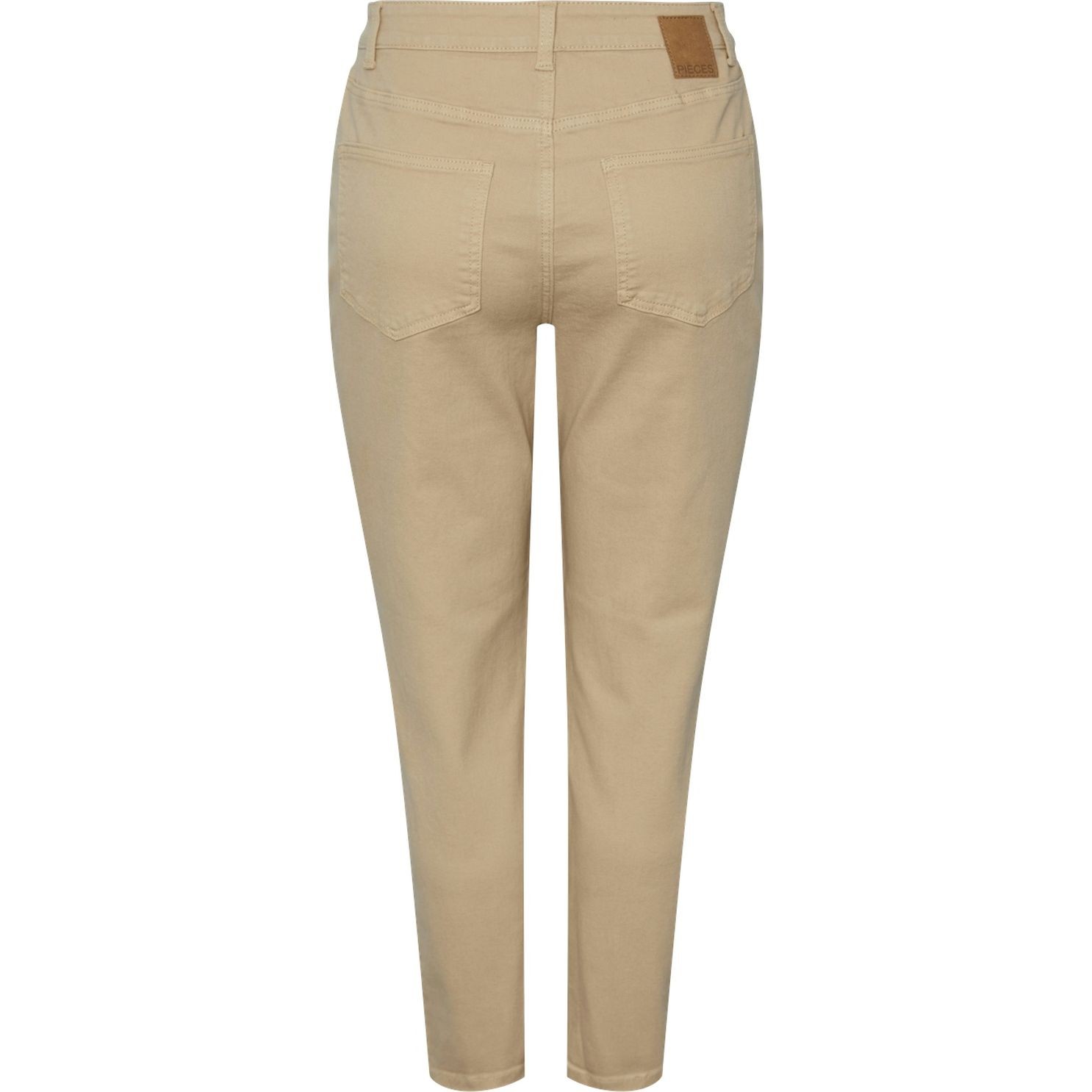 PIECES Tiesūs džinsai moterims, Smėlio, PCKESIA MOM HW ANK JN 2