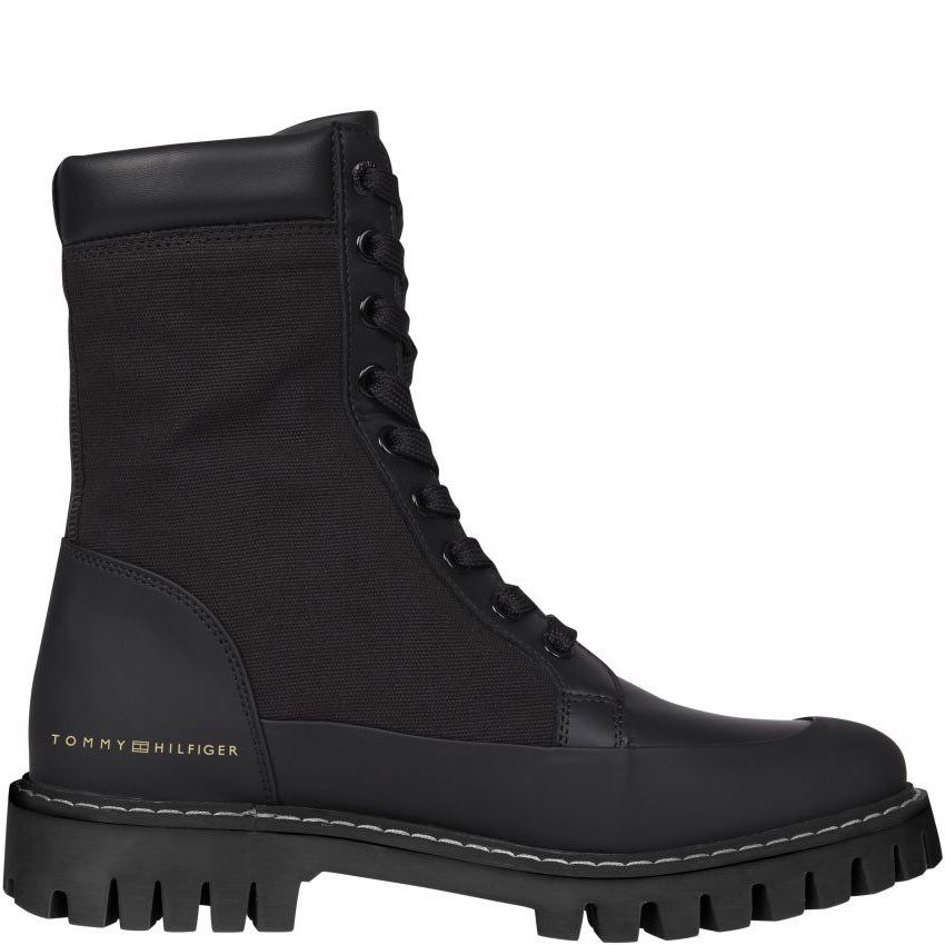 TOMMY HILFIGER Aulinukai moterims, Juoda, CASUAL LACE UP BOOT 2