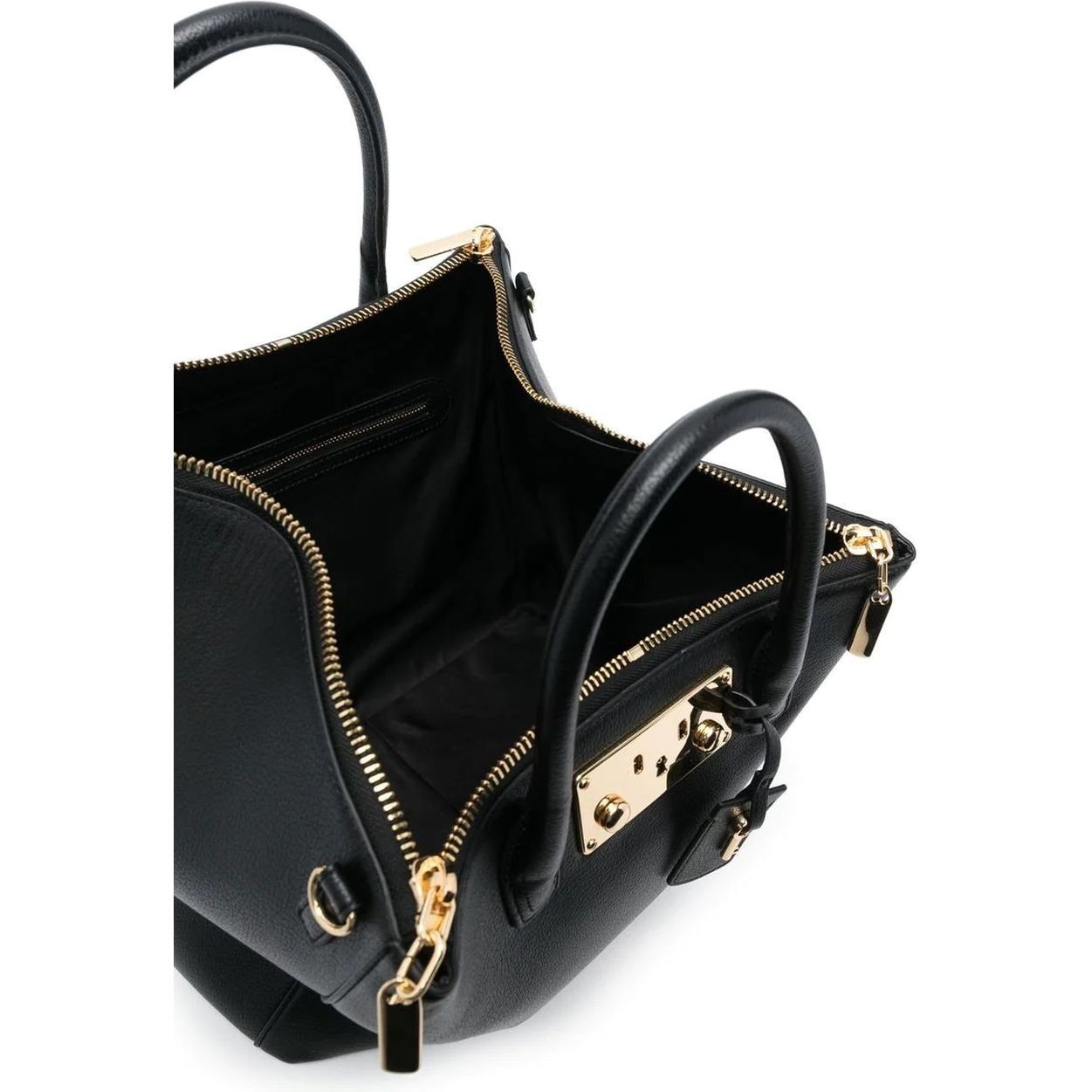 LOVE MOSCHINO Pirkinių krepšys moterims, Juoda, Top handle tote bag 4