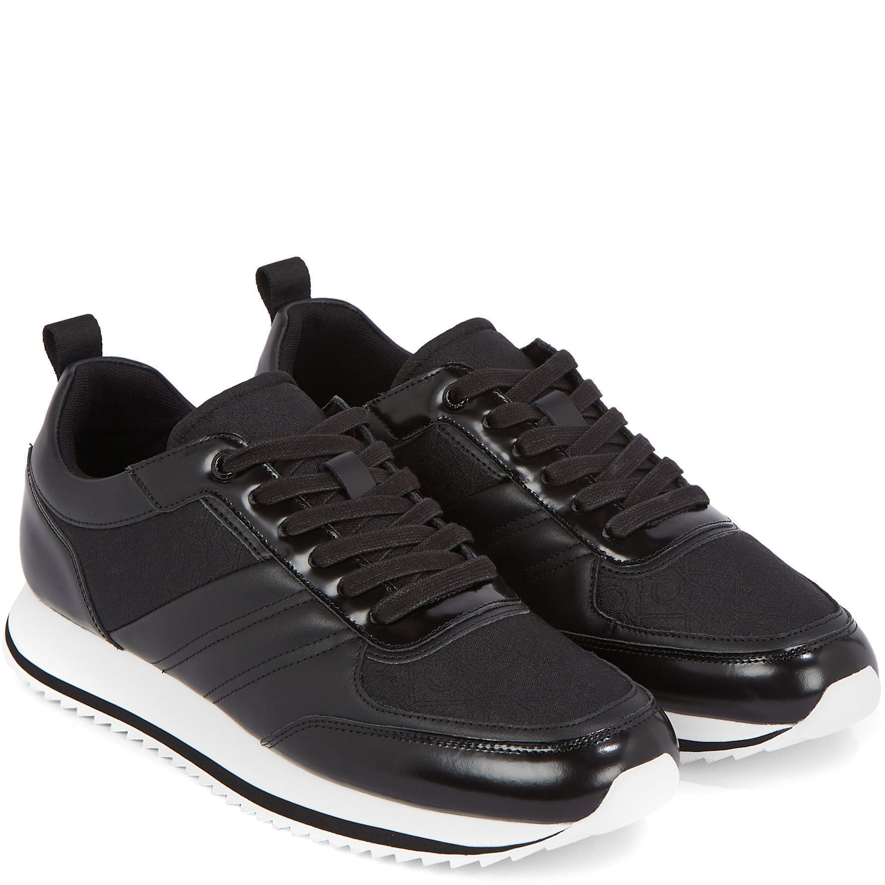 CALVIN KLEIN Laisvalaikio bateliai vyrams, Juoda, Low top lace up leisure 1