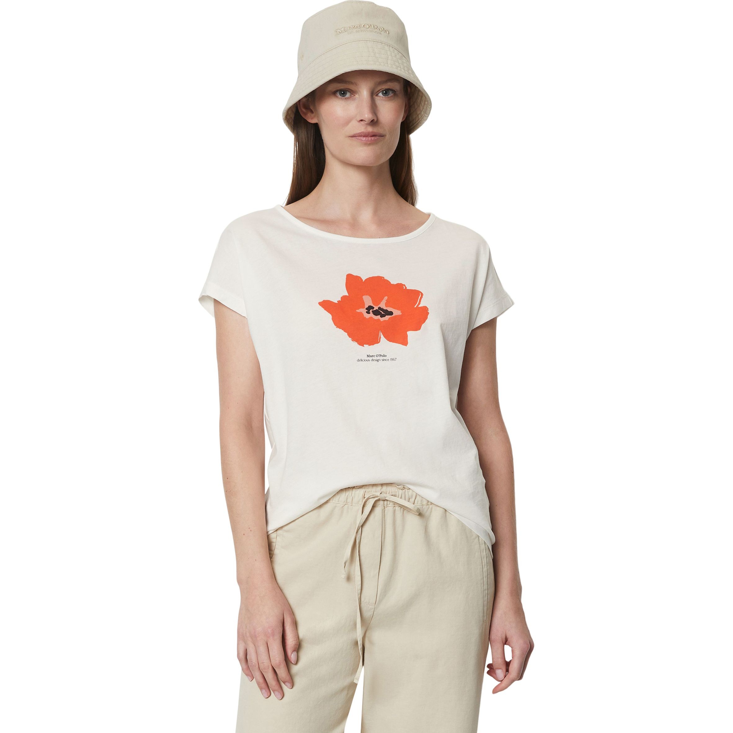MARC O'POLO Marškinėliai moterims, Balta 2