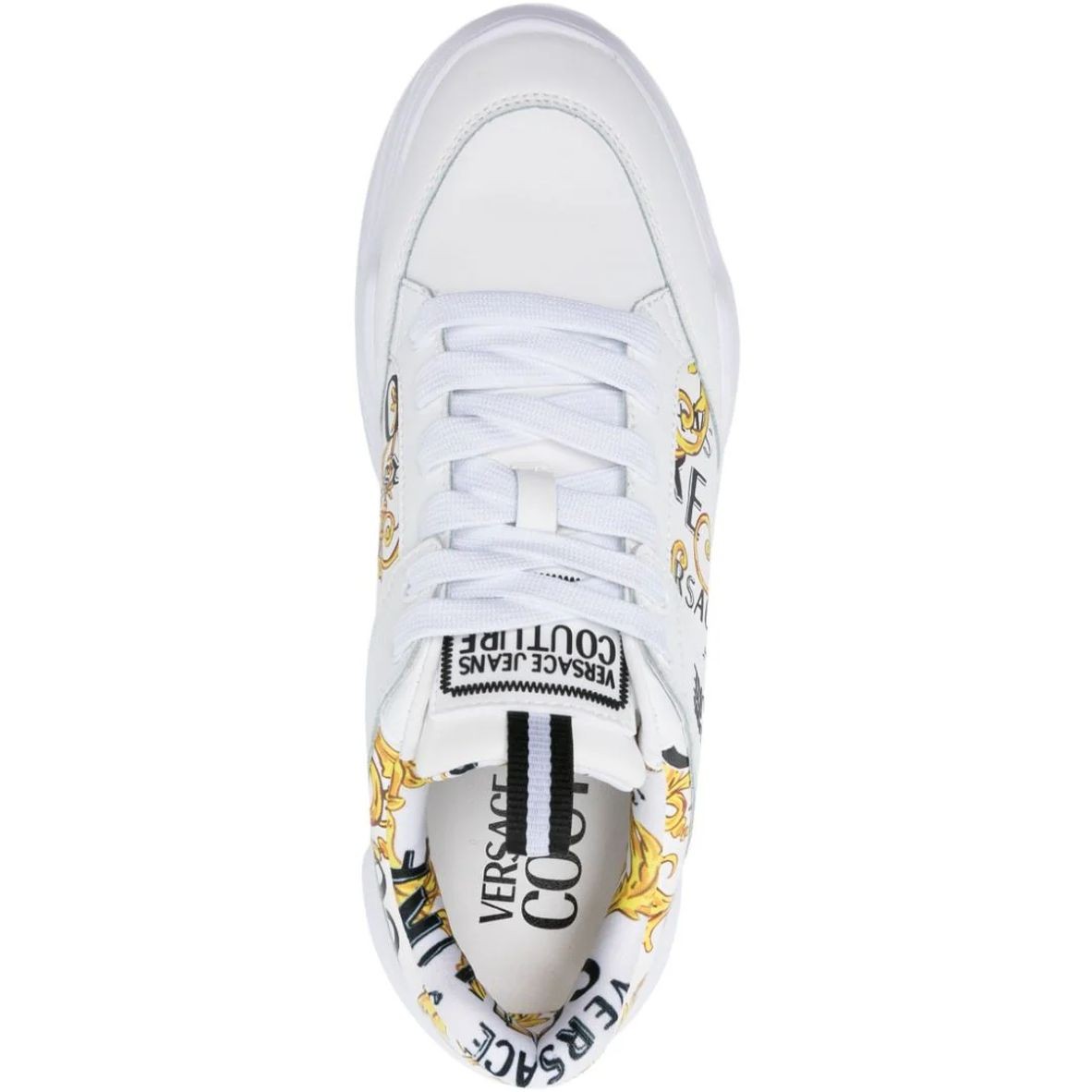VERSACE JEANS CUTURE Sportbačiai vyrams, Balta, Fondo Speedtrack Sneakers 4