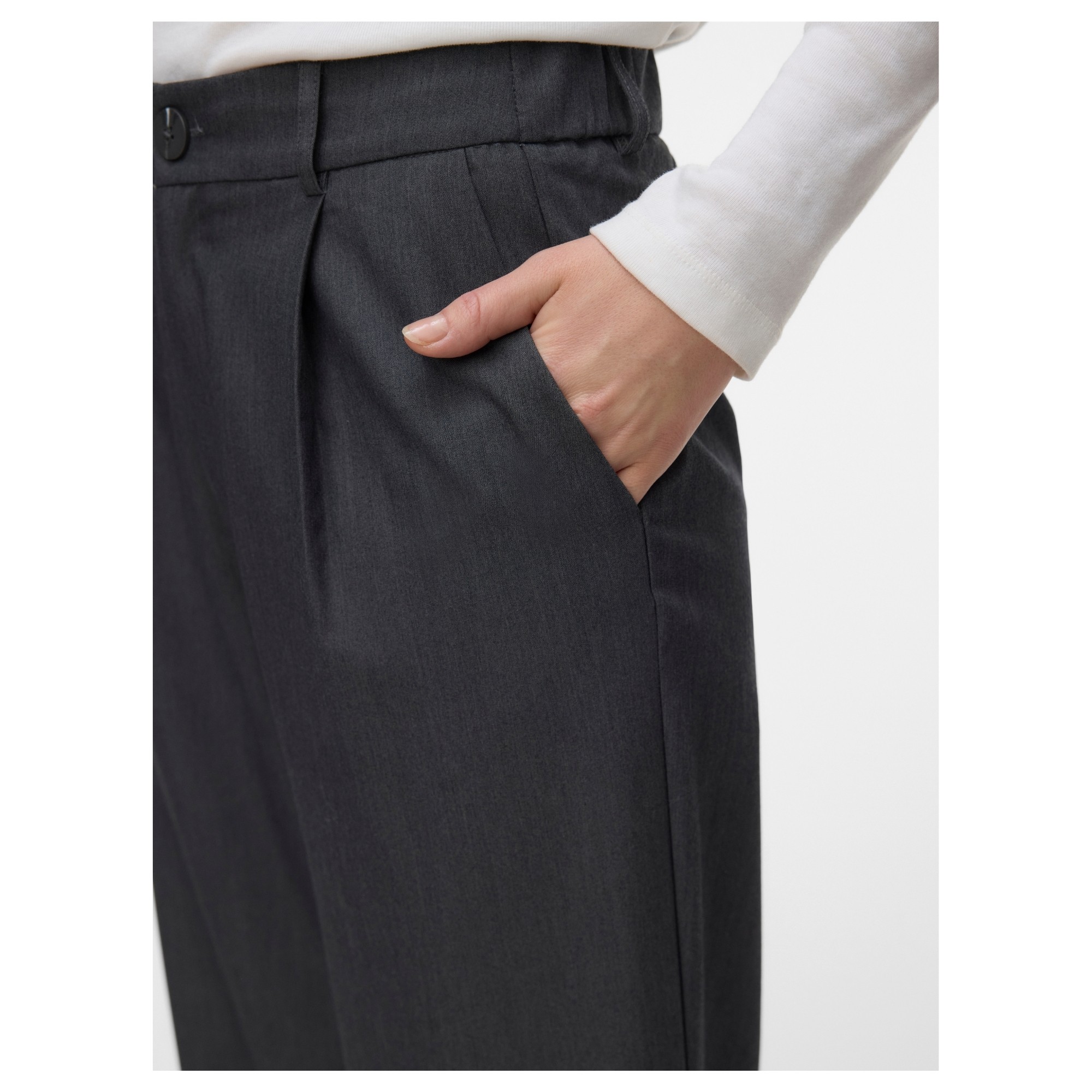 VERO MODA Formalios kelnės moterims, Pilka, Dallas 5