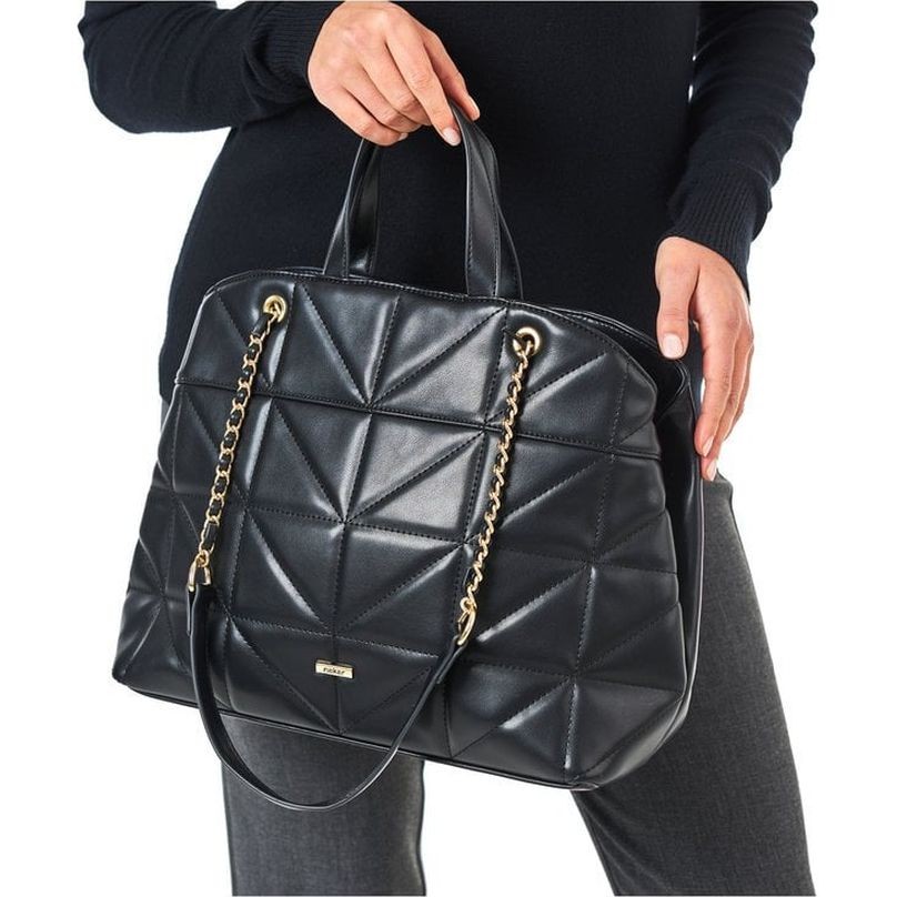 RIEKER Pirkinių krepšys, Juoda, Tote bag 6