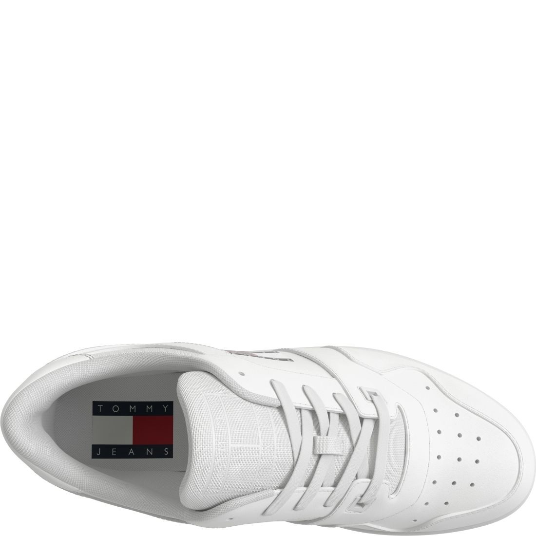 TOMMY JEANS Bateliai - moterims, Balta, RETRO BASKET SHOES 5