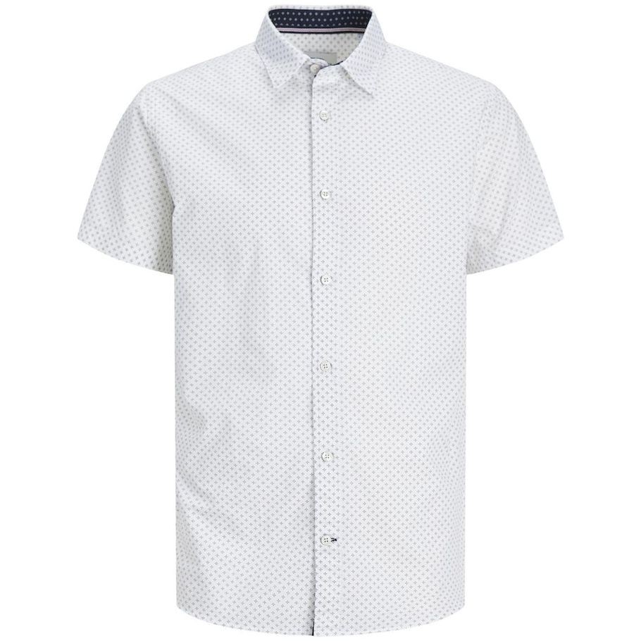 JACK & JONES Marškiniai vyrams, Balta, Jjplain ditsy shirts 1