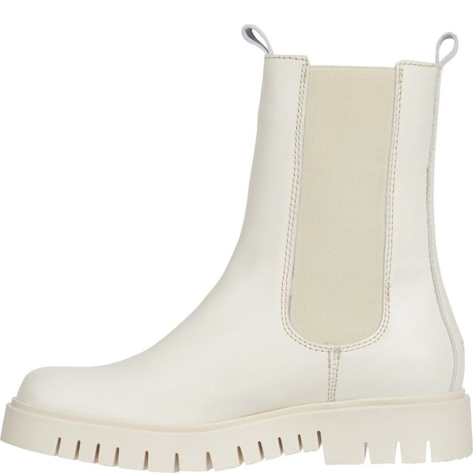 TOMMY JEANS Aulinukai moterims, Balta,  LONG CHELSEA BOOT 3