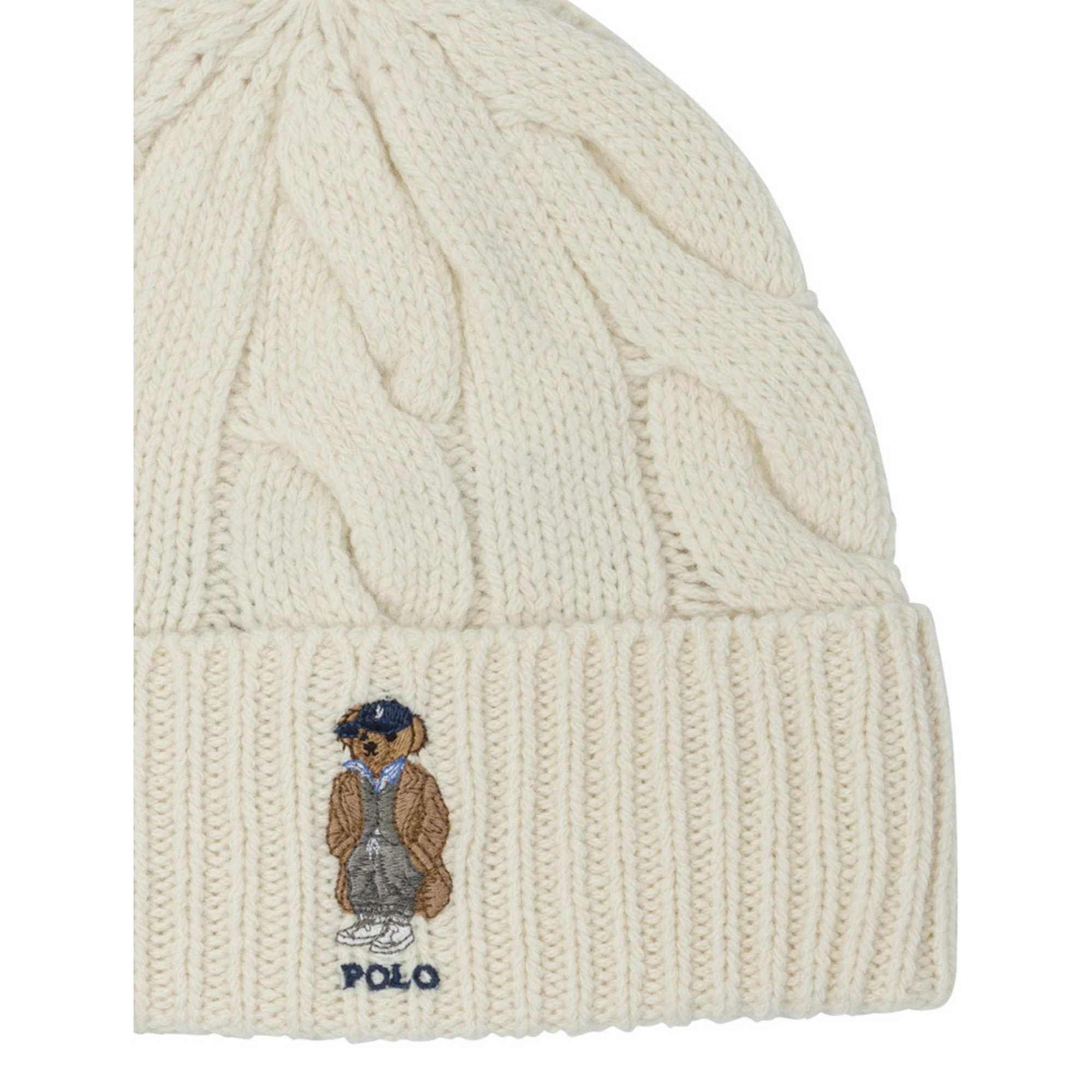 POLO RALPH LAUREN Skrybėlė moterims, Smėlio, Fall bear ht hat 3