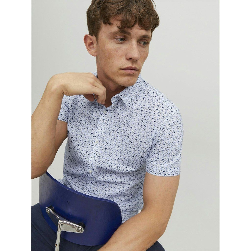 JACK & JONES Marškiniai vyrams, Balta, JPRBLASUMMER LI 7