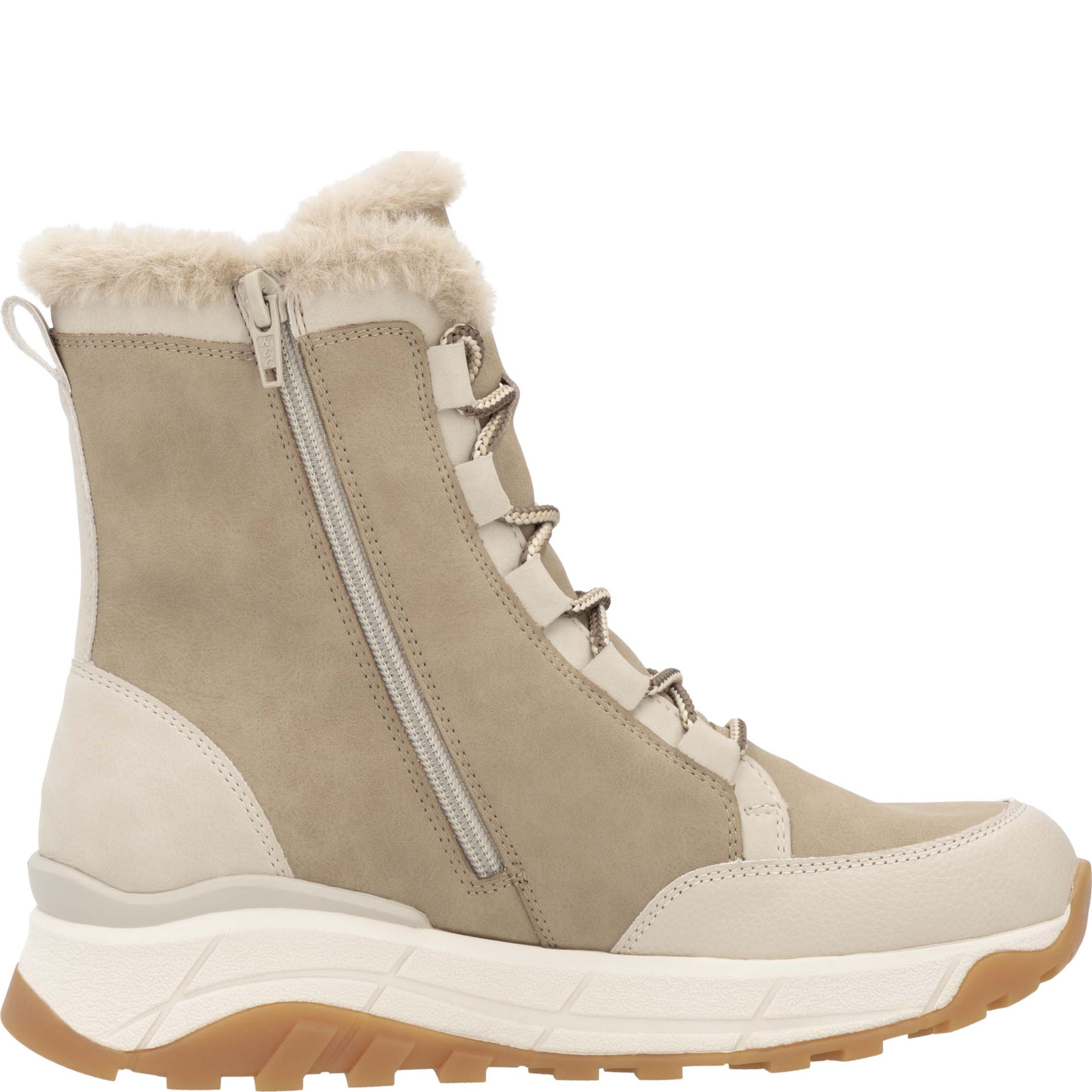 RIEKER EVOLUTION Aulinukai moterims, Smėlio, Ladies mid height boots 5