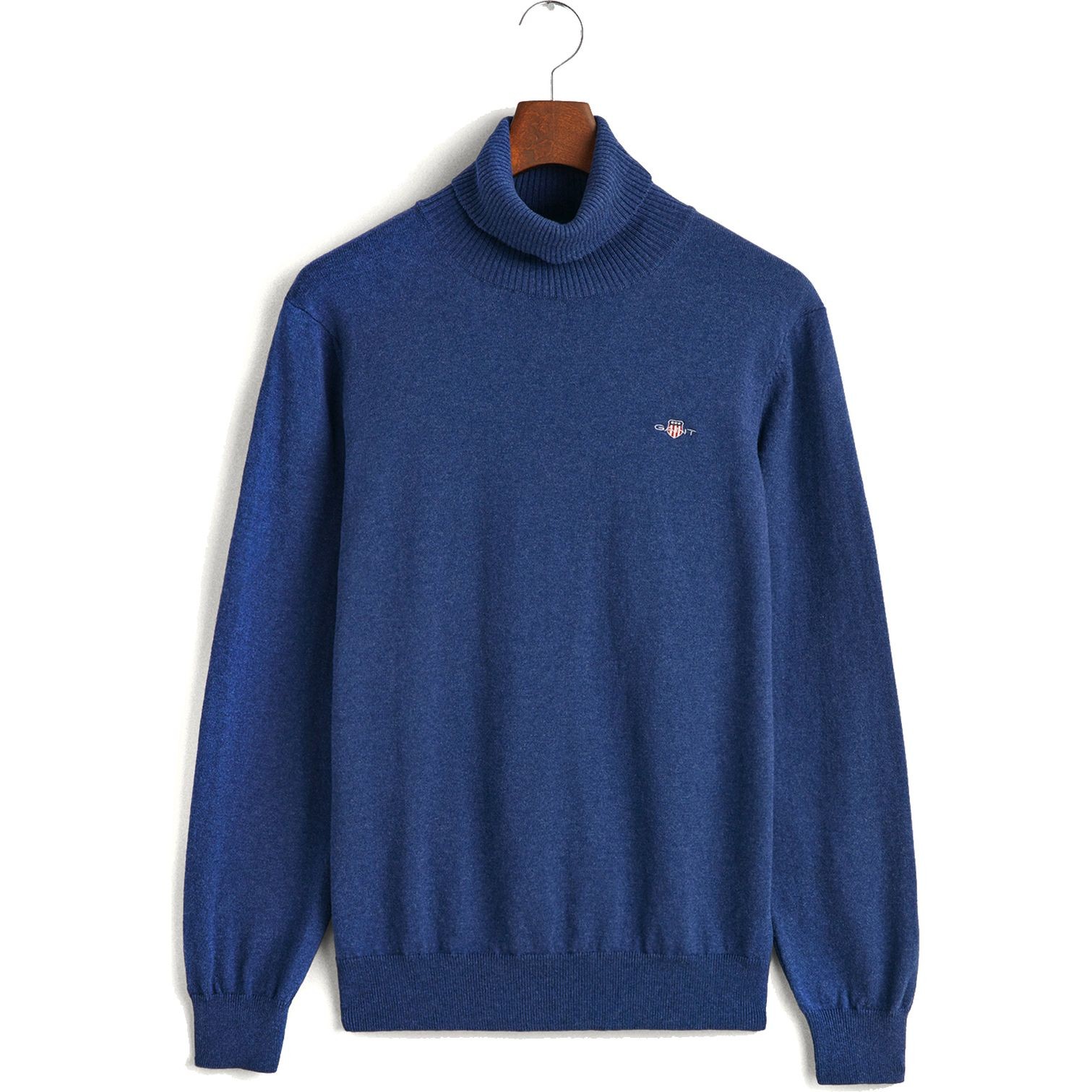 GANT Megztinis su kaklu vyrams, Mėlyna, Ctn/wo rollneck sweater 1