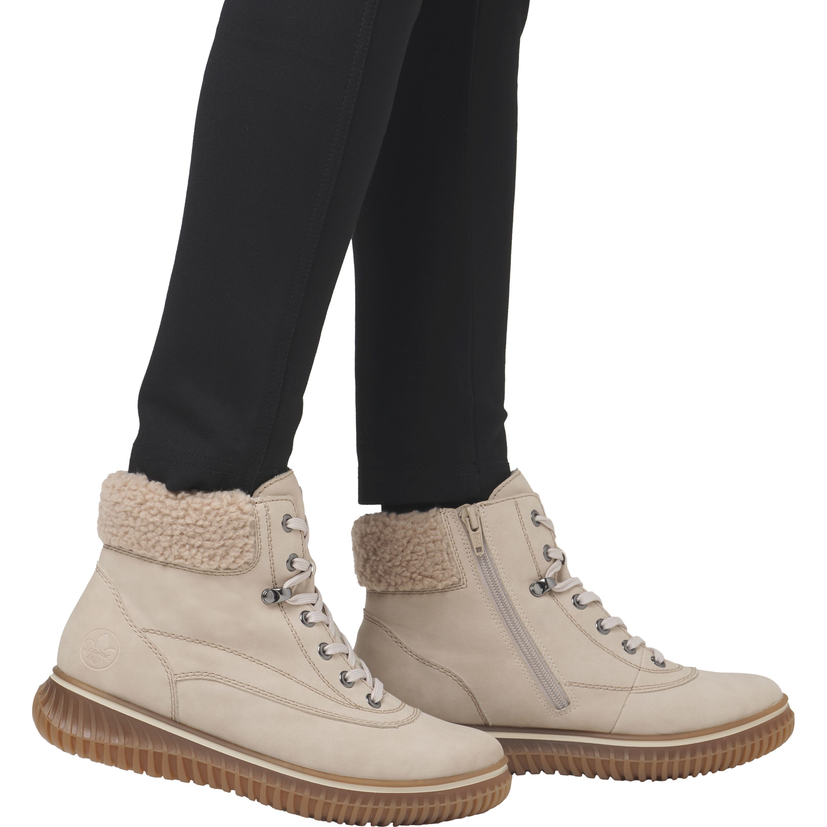 RIEKER Aulinukai moterims, Smėlio, Ladies mid height boots 2