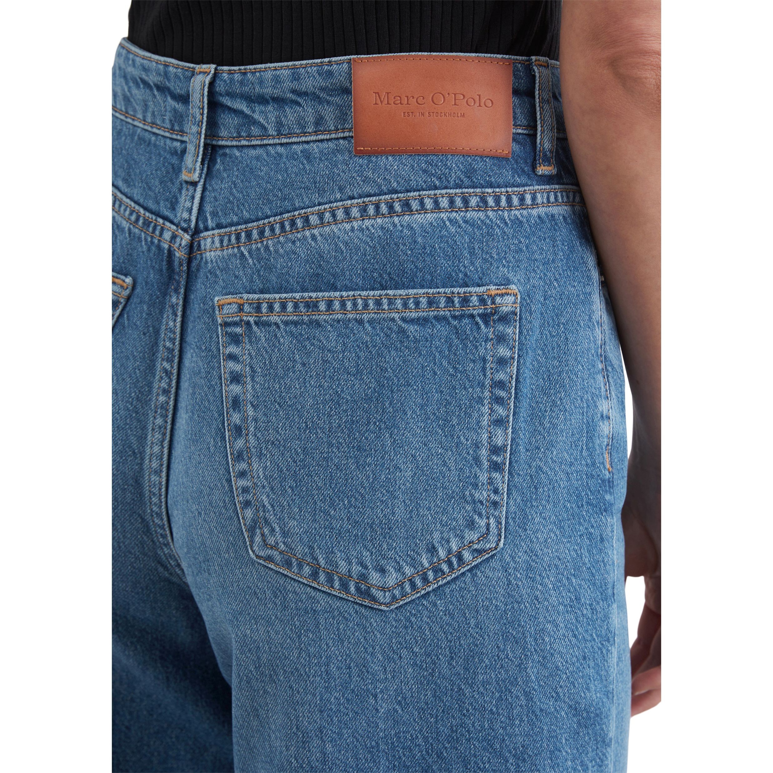 MARC O'POLO Platūs džinsai moterims, Mėlyna, Wide leg M02907812091 4