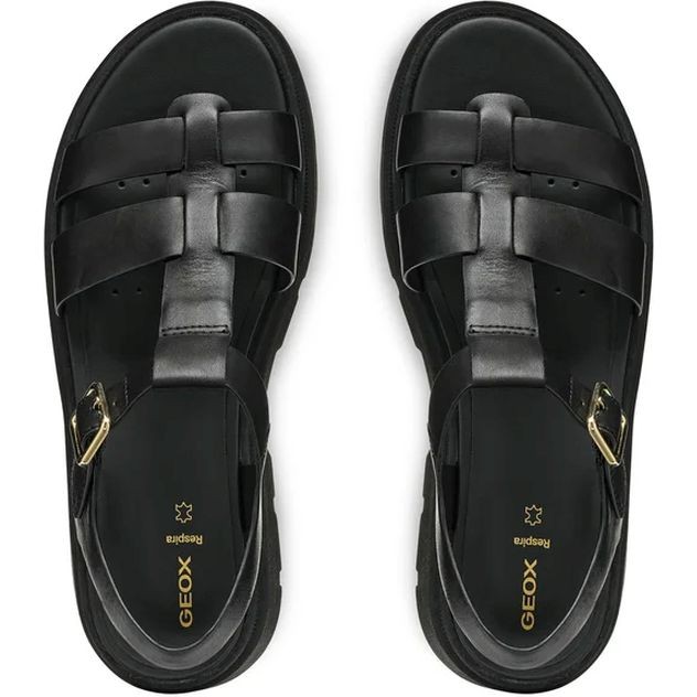 GEOX Basutės moterims, Juoda, Adacter sandals 4