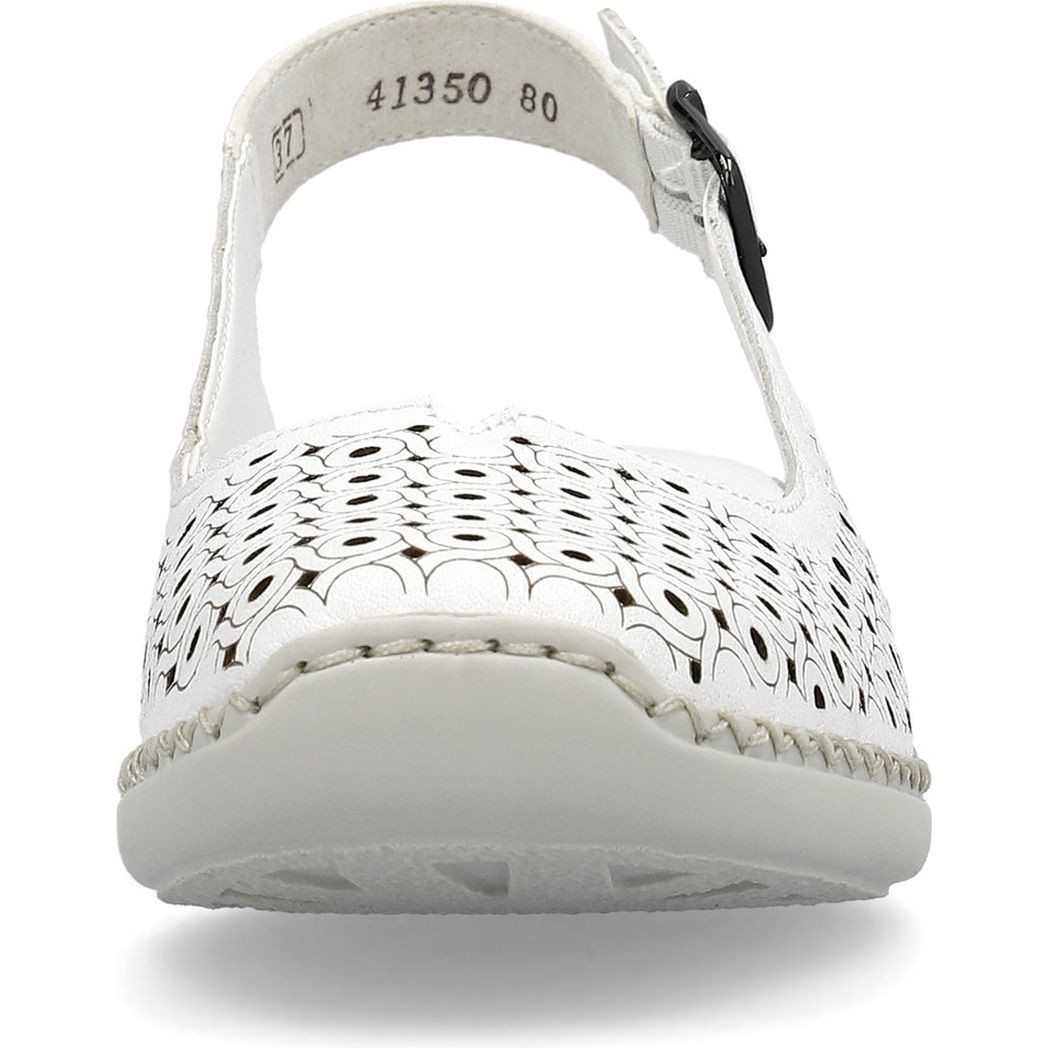 RIEKER Basutės moterims, Balta, SANDALS 6