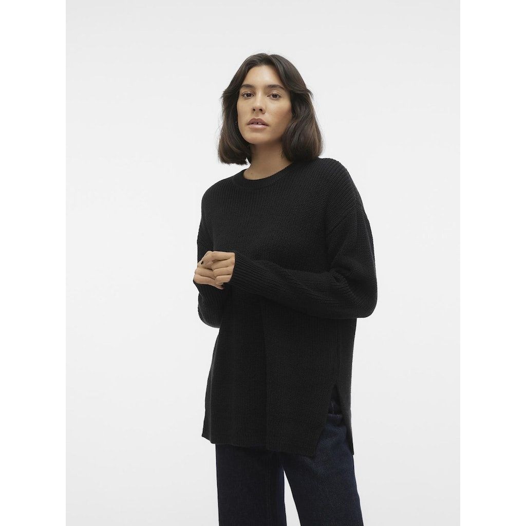 VERO MODA Megztinis moterims, Juoda, VMFABULOUS LS LO 2