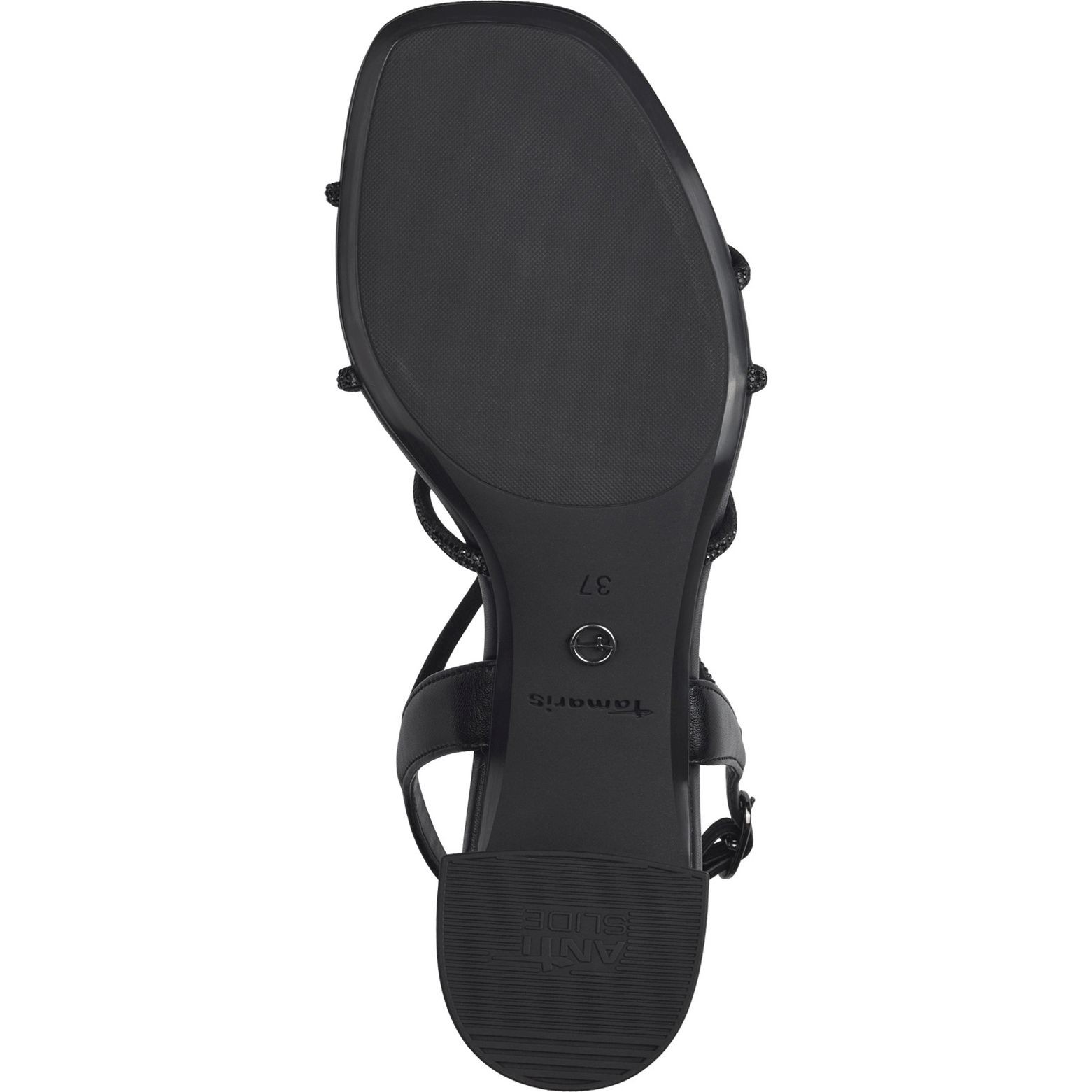 TAMARIS Basutės moterims, Juoda, Sandal heel 5