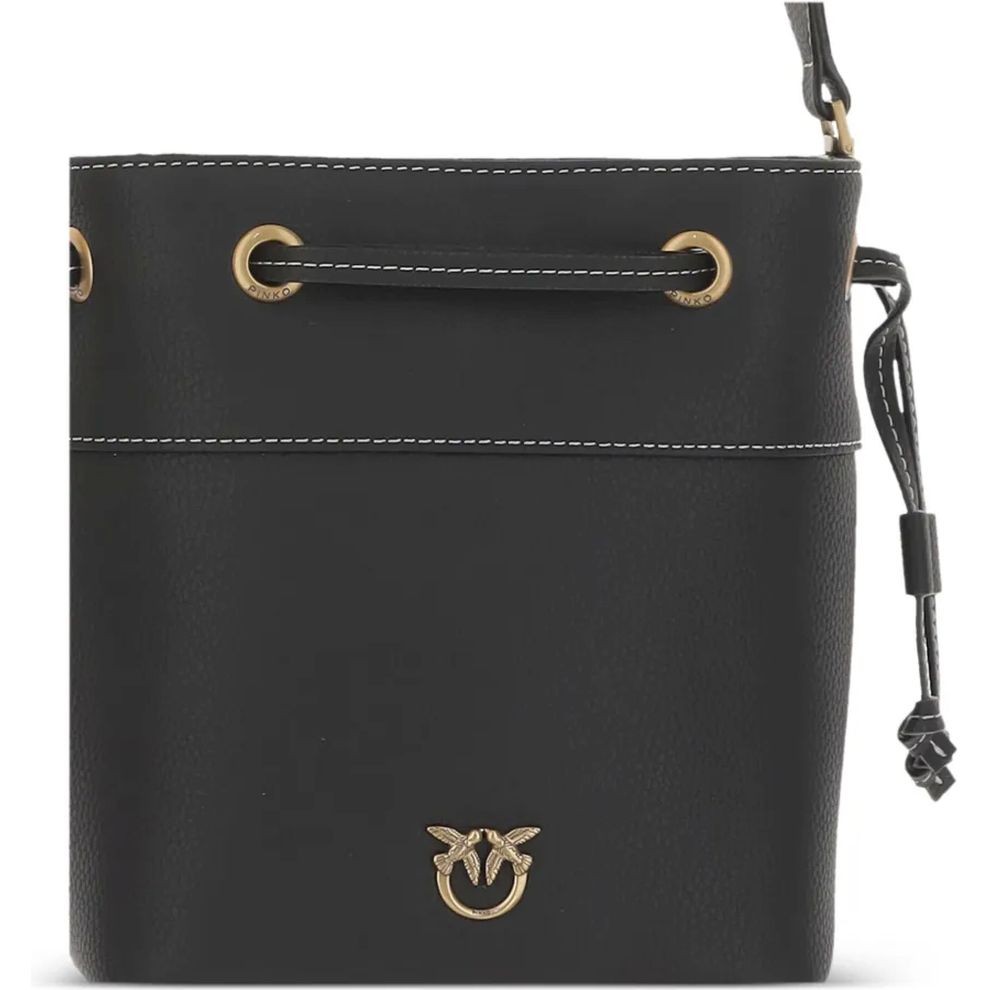 PINKO Rankinė per petį moterims, Juoda, Secchiello mini should bag 4