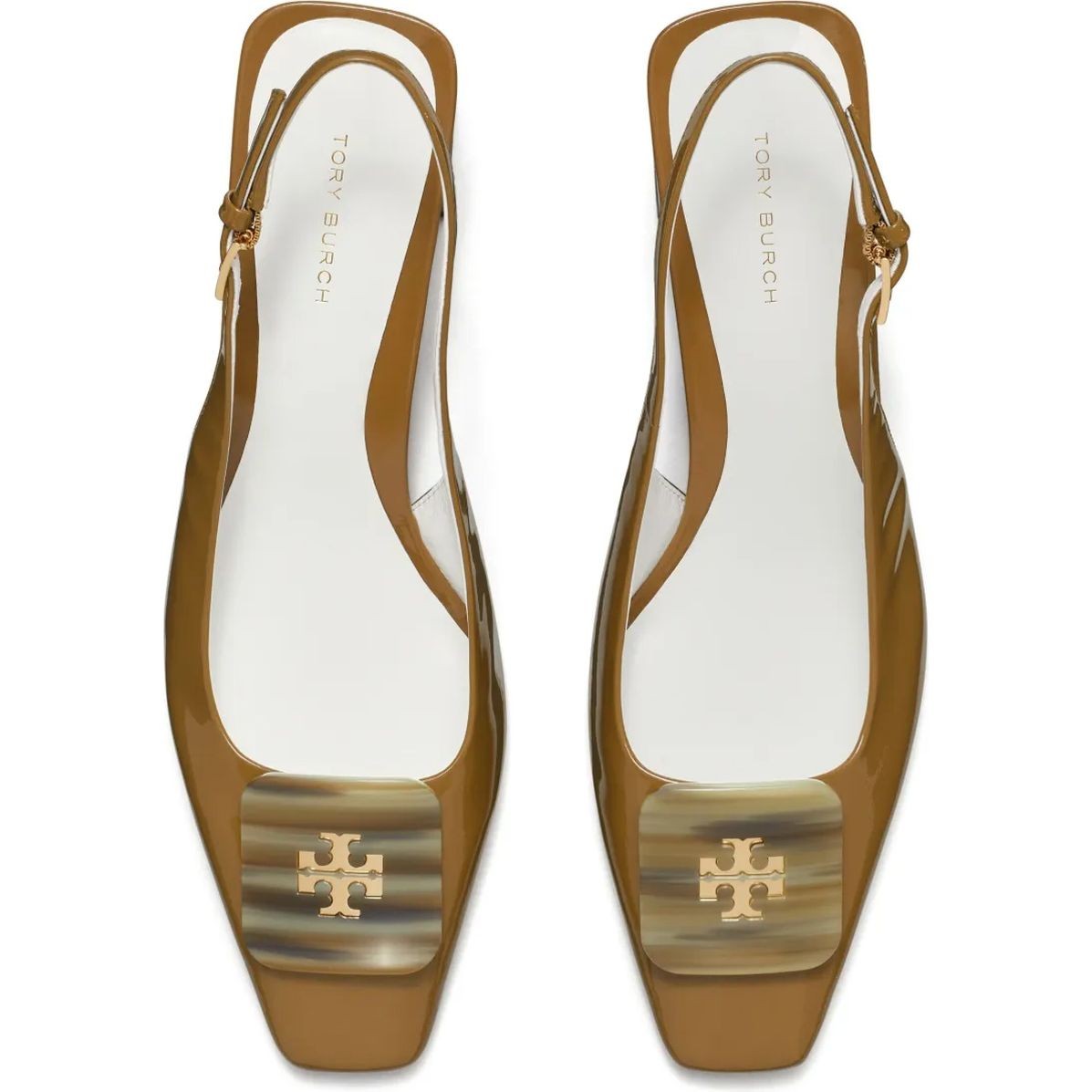 TORY BURCH Aukštakulniai moterims, Ruda, Georgia slingback 55mm 4