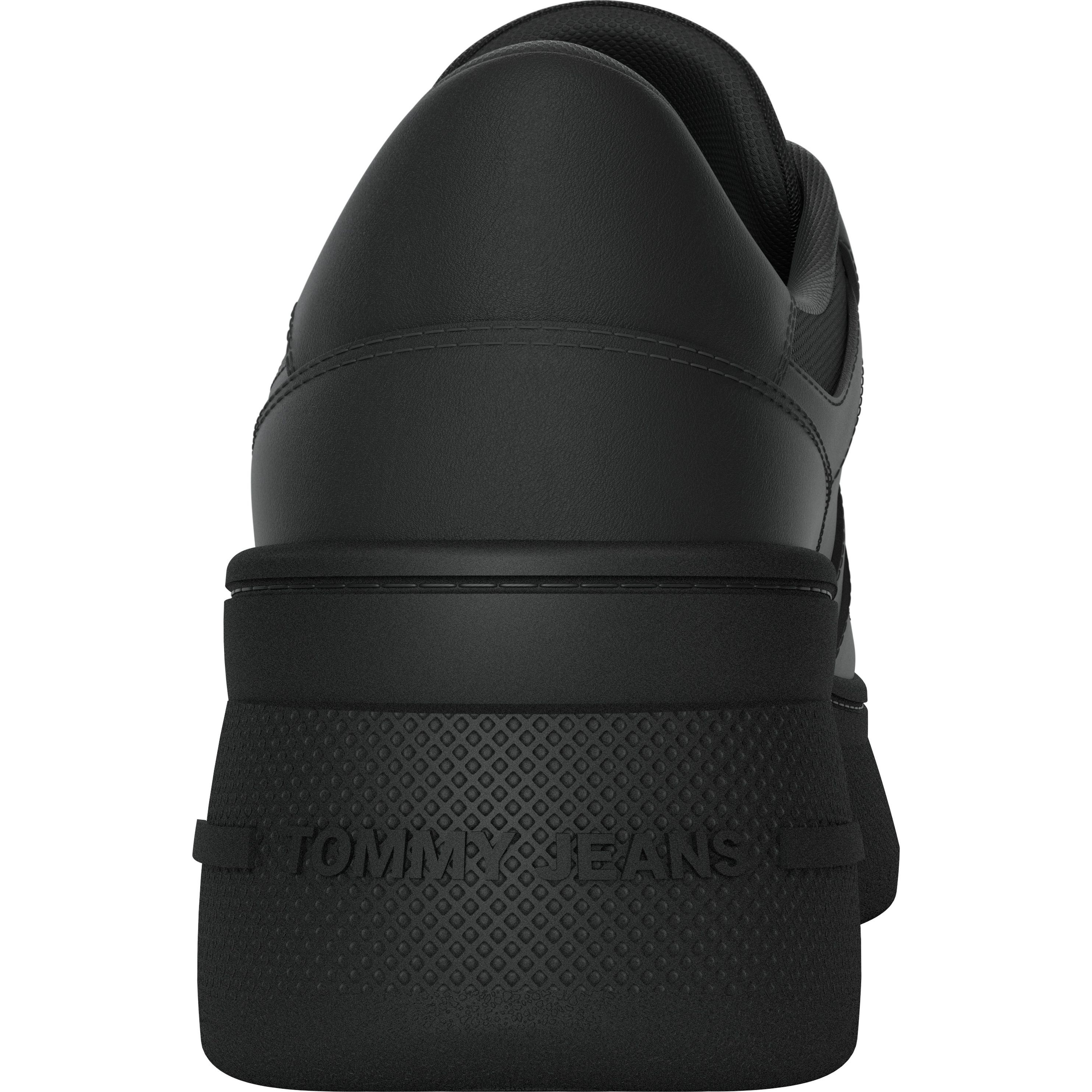 TOMMY JEANS Laisvalaikio bateliai moterims, Juoda, Retro basket flatform leisure 4