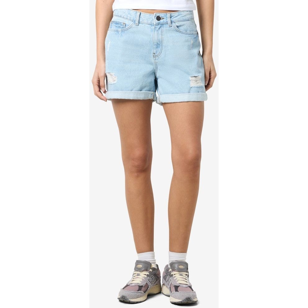 NOISY MAY Šortai moterims, Mėlyna, NMSMILEY NW DEST SHOR 3