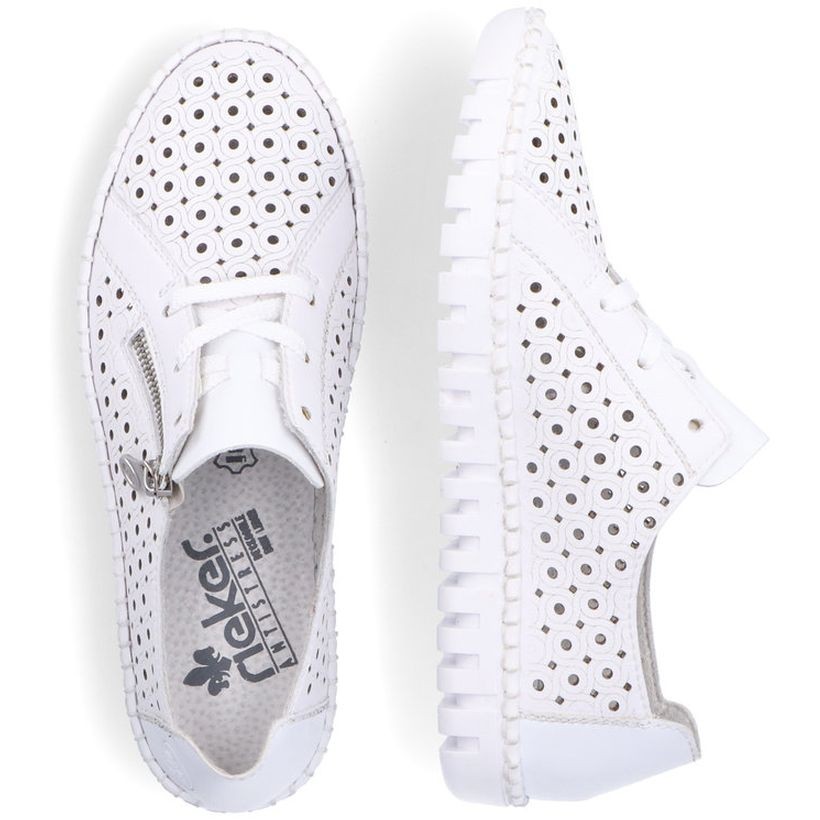 RIEKER Laisvalaikio bateliai moterims, Balta, LEISURE 14