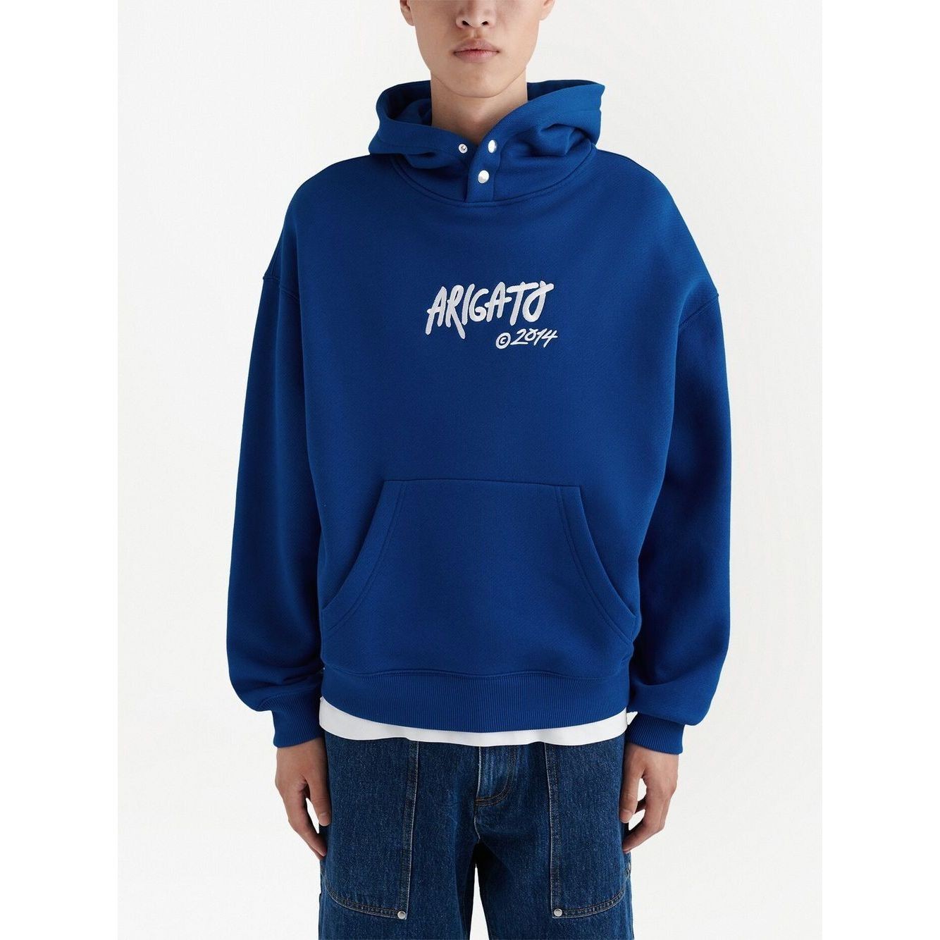 AXEL ARIGATO Džemperis vyrams, Mėlyna, Arigato Tag Hoodie 2