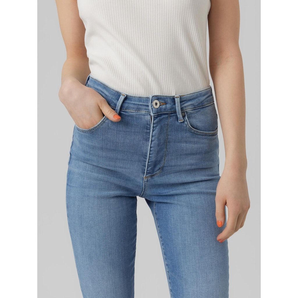VERO MODA Tiesūs džinsai moterims, Mėlyna, VMSOPHIA HR SKINNY JE 4