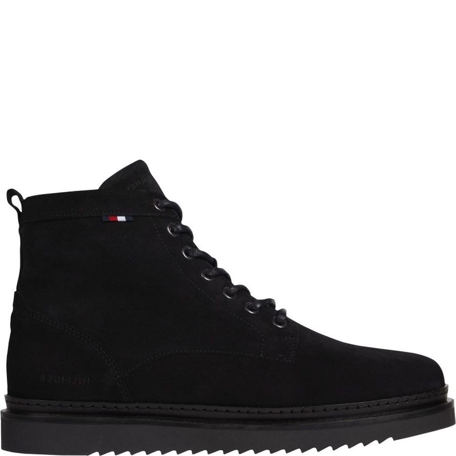 TOMMY HILFIGER Aulinukai vyrams, Juoda, CLEATED SUEDE BOOT 2