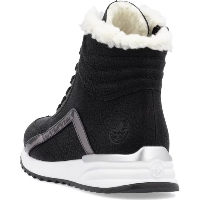 RIEKER Aulinukai moterims, Juoda, Ladies mid height boots 6