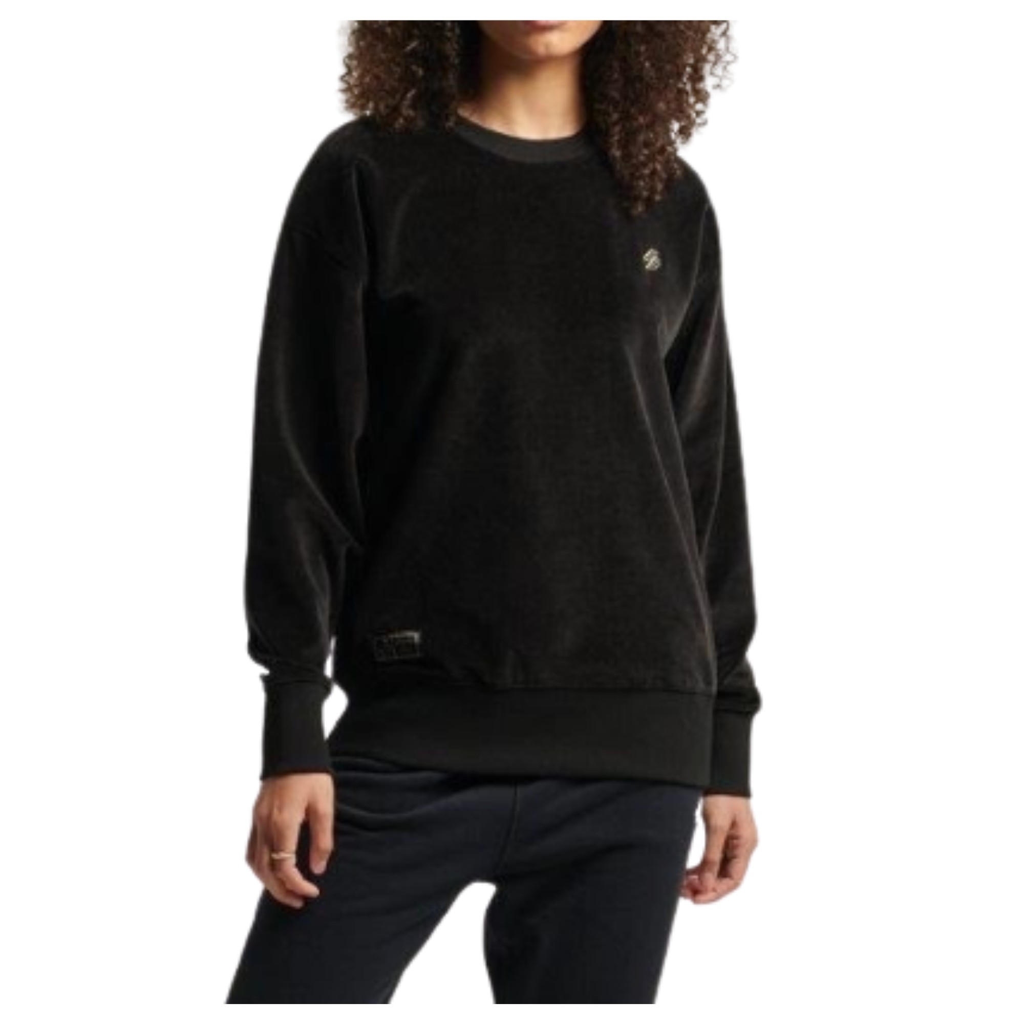 SUPERDRY Megztinis moterims, juoda, SUPERDRYCODE