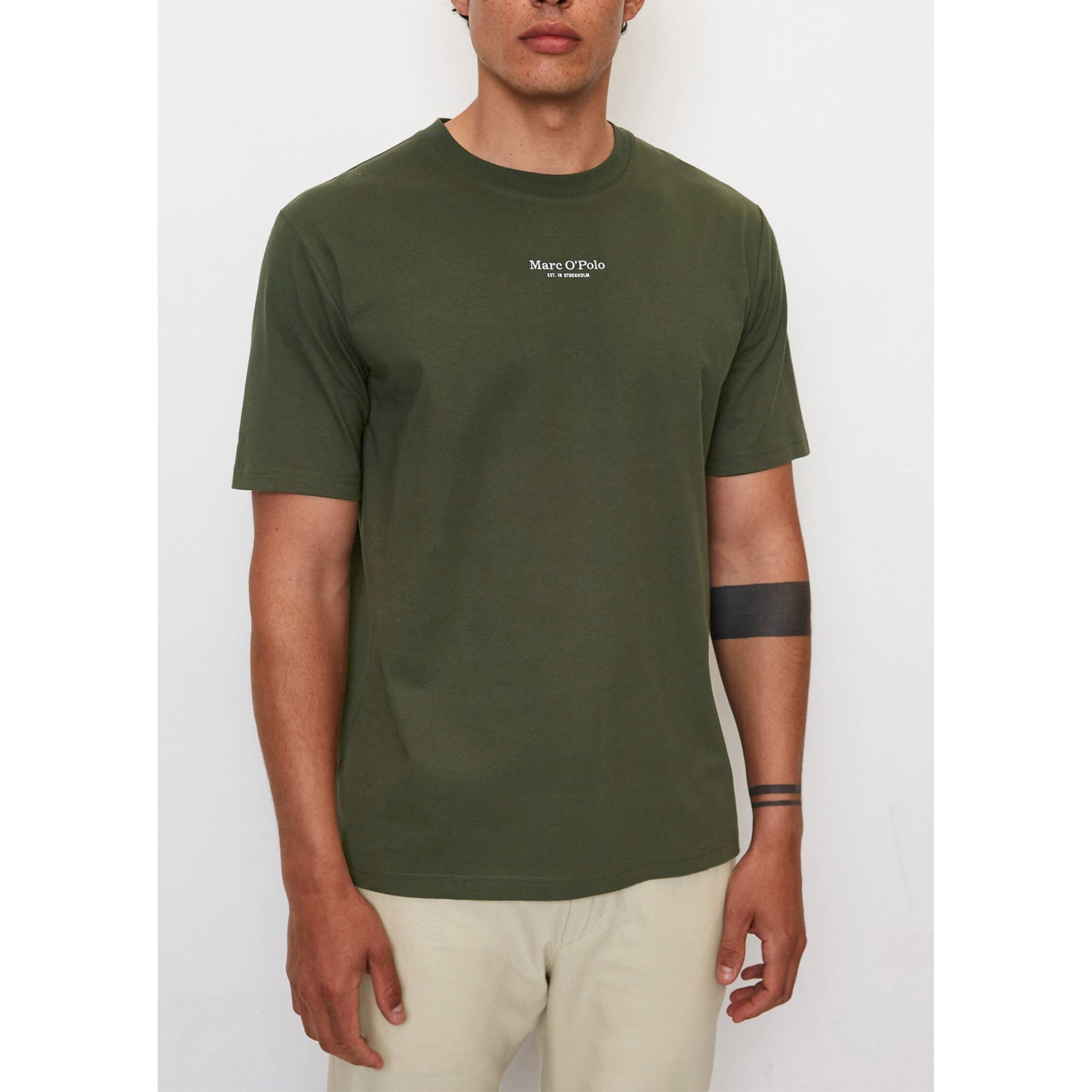 MARC O'POLO Marškinėliai vyrams, Žalia 2