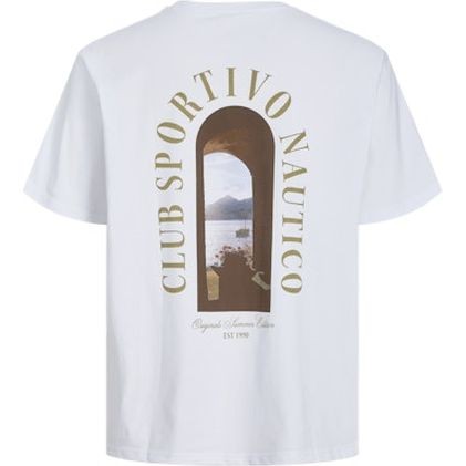 JACK & JONES Marškinėliai vyrams, Balta, Hydra photo tee 1