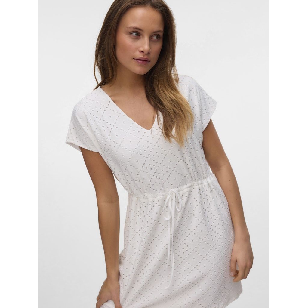 VERO MODA Mini suknelė moterims, Balta, Tassa short dress 5