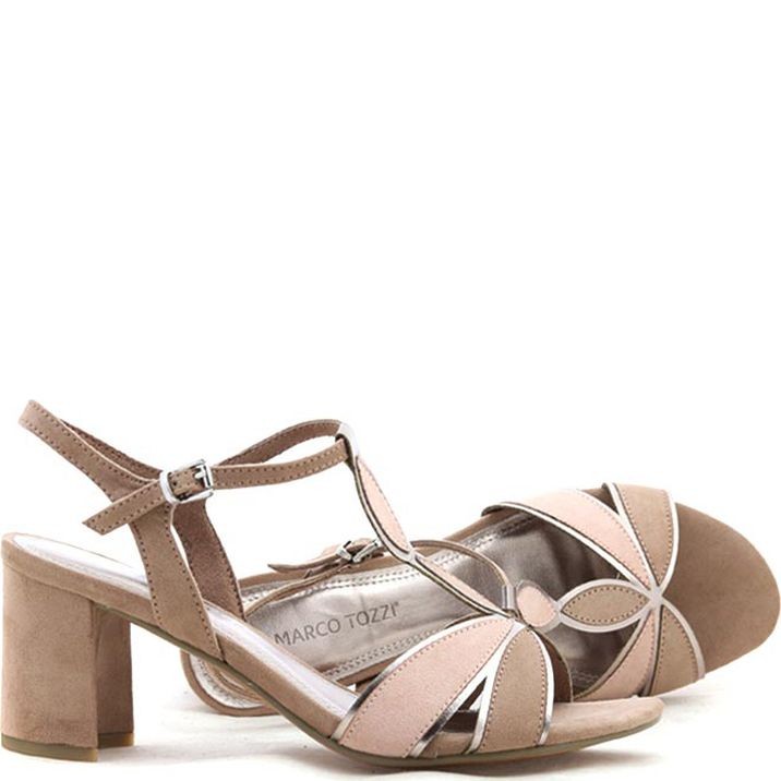 MARCO TOZZI Basutės moterims, Smėlio, SANDALS 3