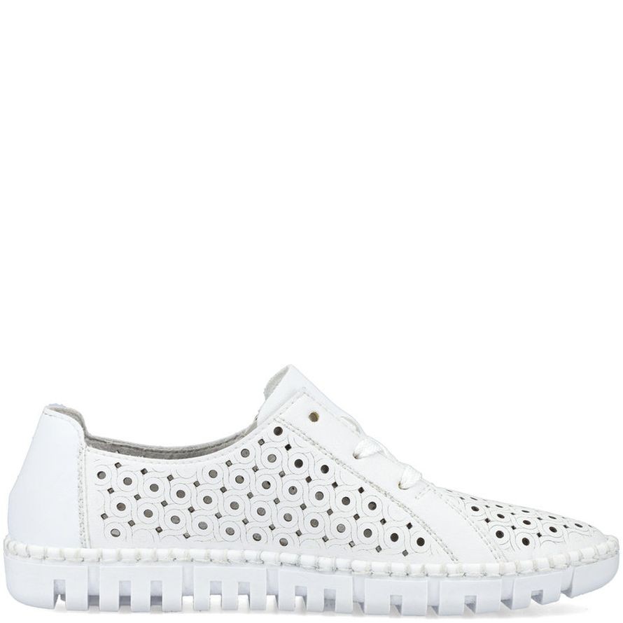 RIEKER Laisvalaikio bateliai moterims, Balta, LEISURE 11