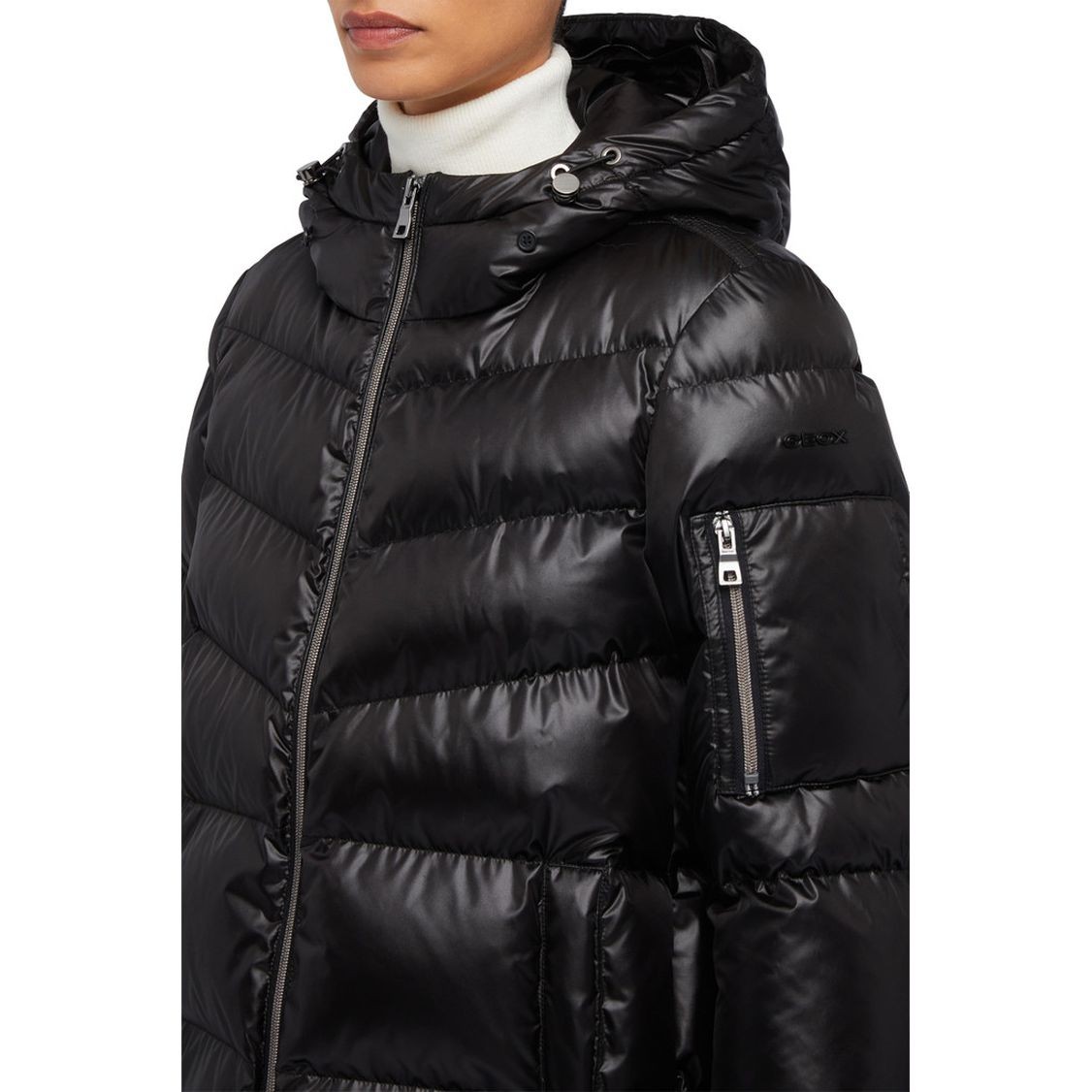 GEOX Striukė moterims, Juoda, Backsie jackets 7